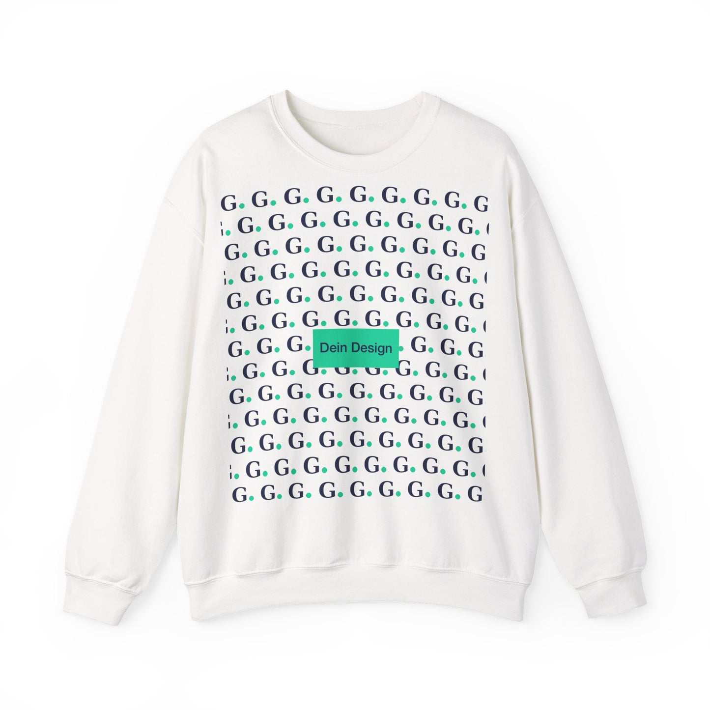 GG Pattern Crewneck Sweatshirt — Repeating "G." Logo Graphic