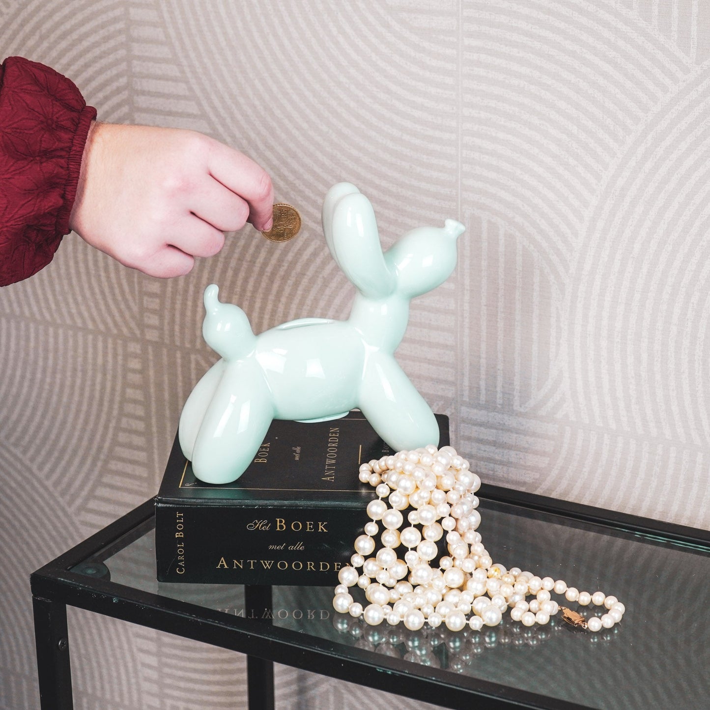 Balloon Dog- Spardose (Mintgrün)