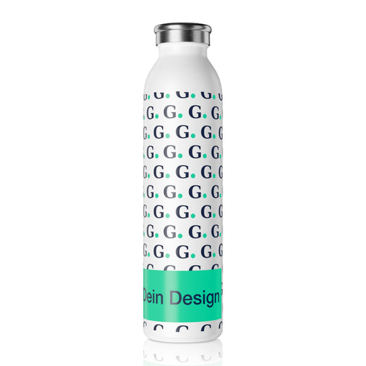 Schlanke Edelstahlflasche Firmengeschenk 02