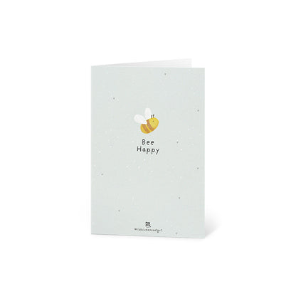 Grußkarte - Bee Happy