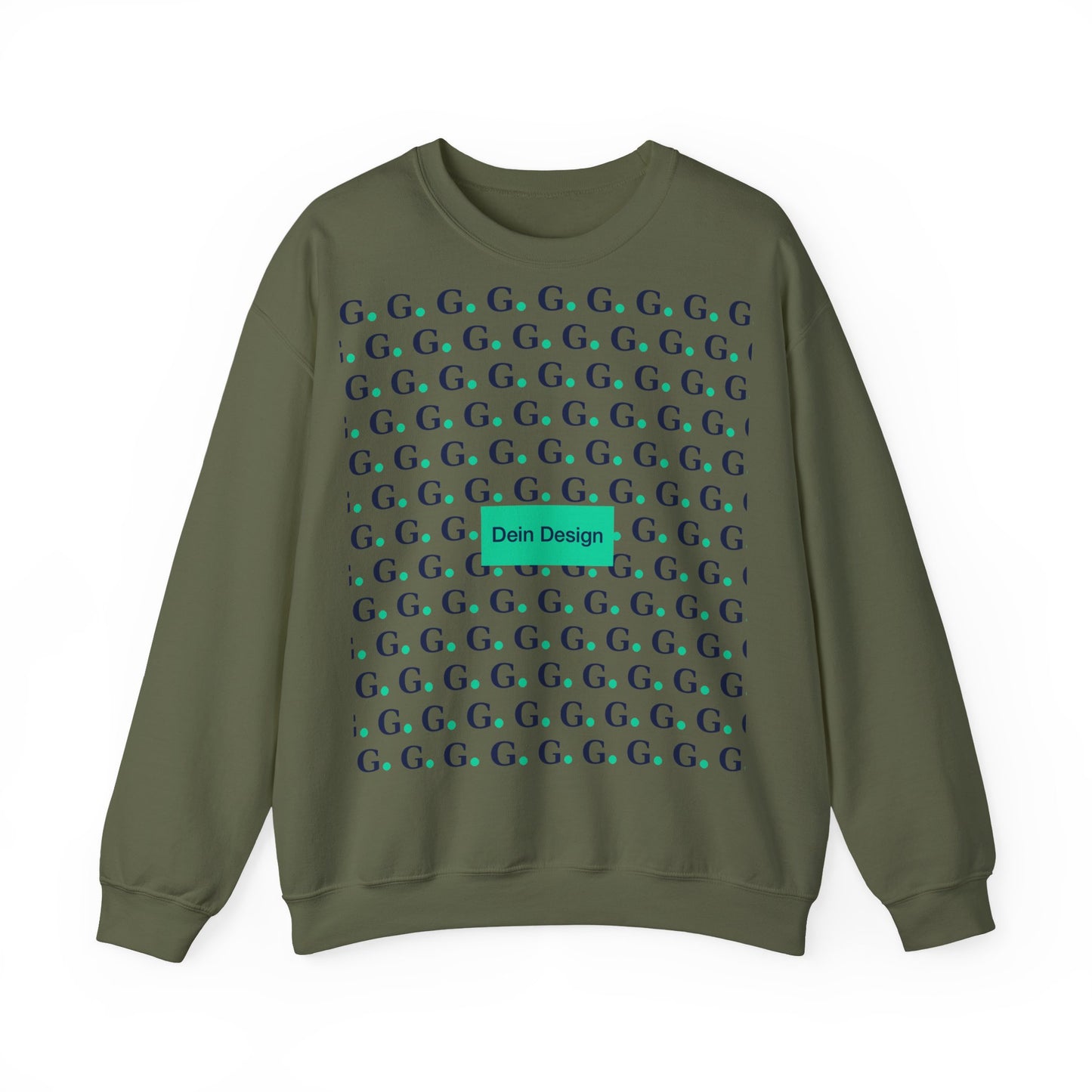 GG Pattern Crewneck Sweatshirt — Repeating "G." Logo Graphic