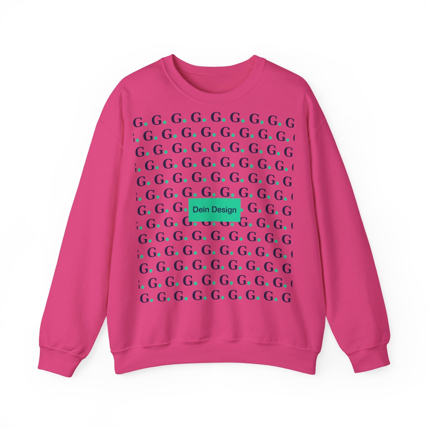 GG Pattern Crewneck Sweatshirt — Repeating "G." Logo Graphic