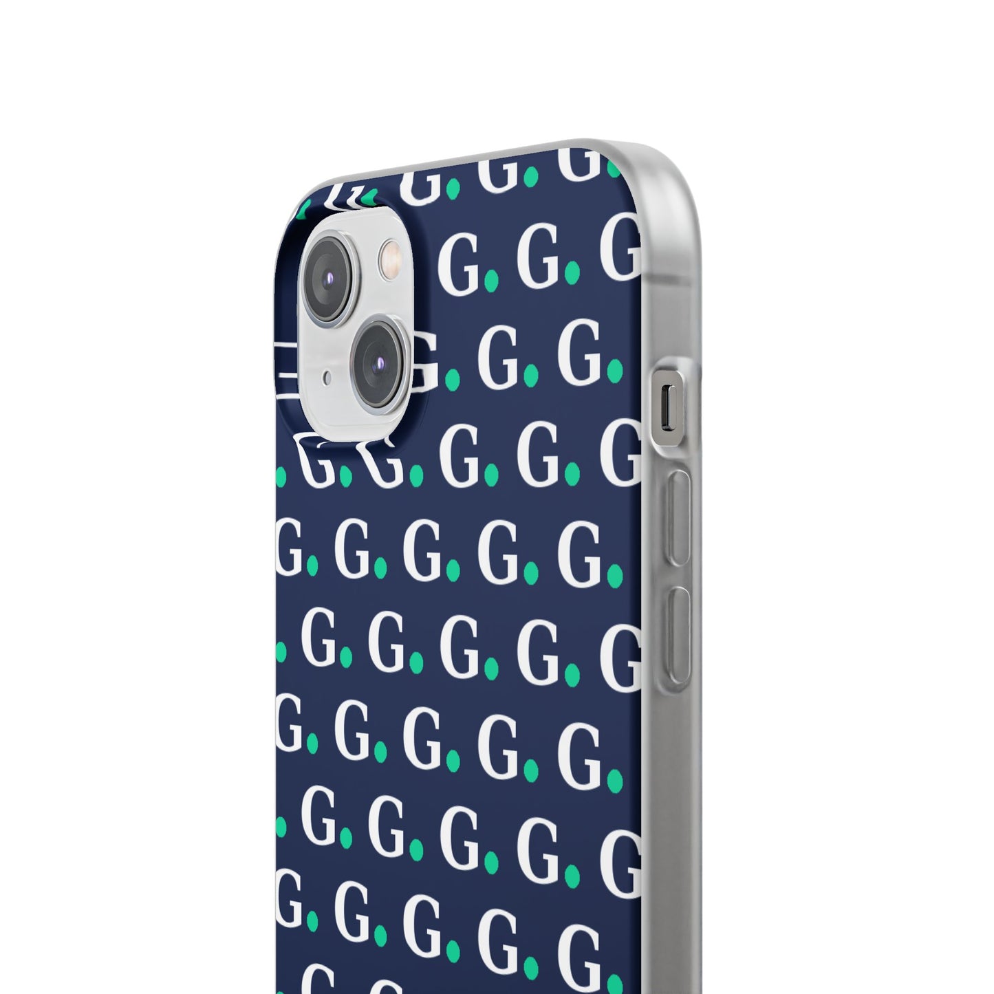 Monogram G Pattern Phone Case — Navy Repeat Initial Design