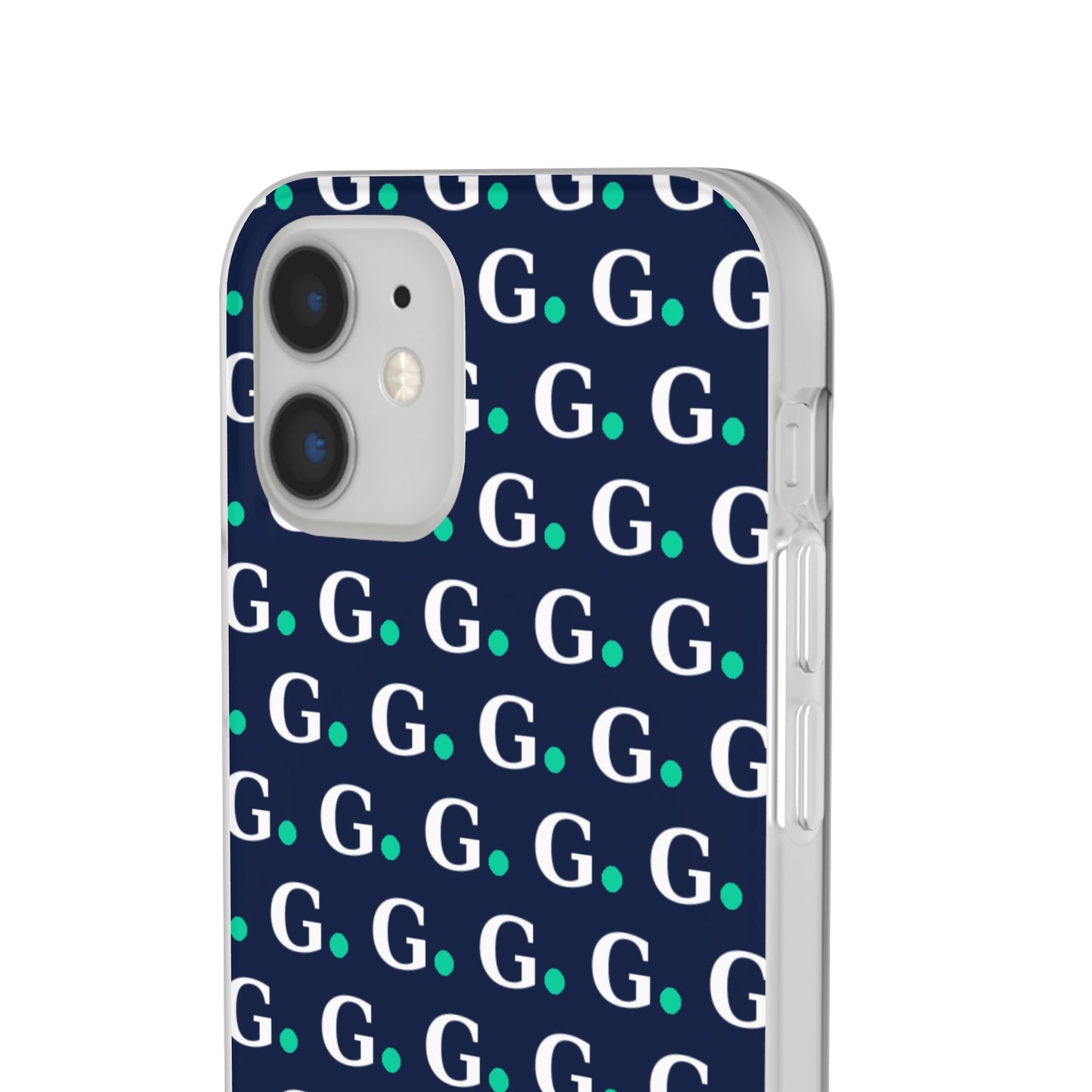 Monogram G Pattern Phone Case — Navy Repeat Initial Design