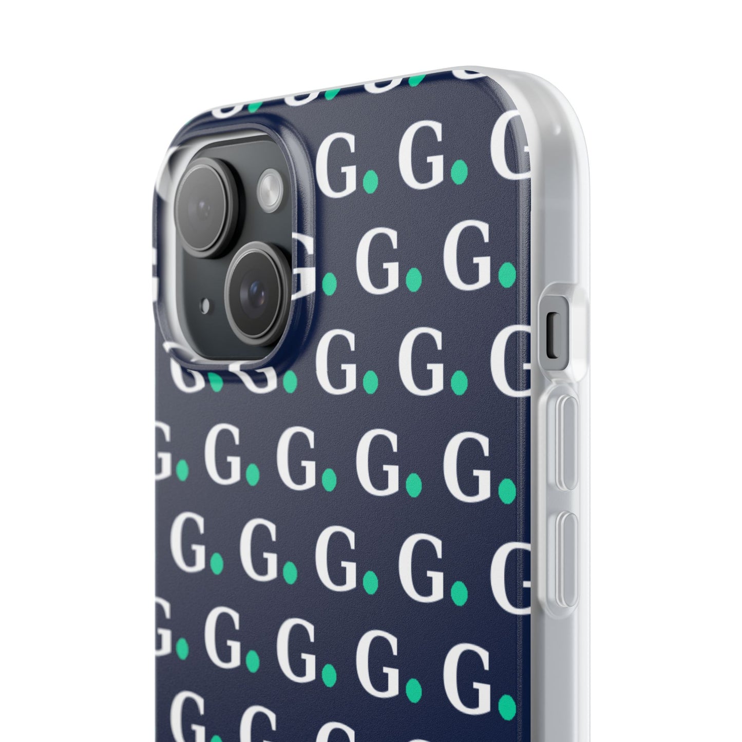 Monogram G Pattern Phone Case — Navy Repeat Initial Design
