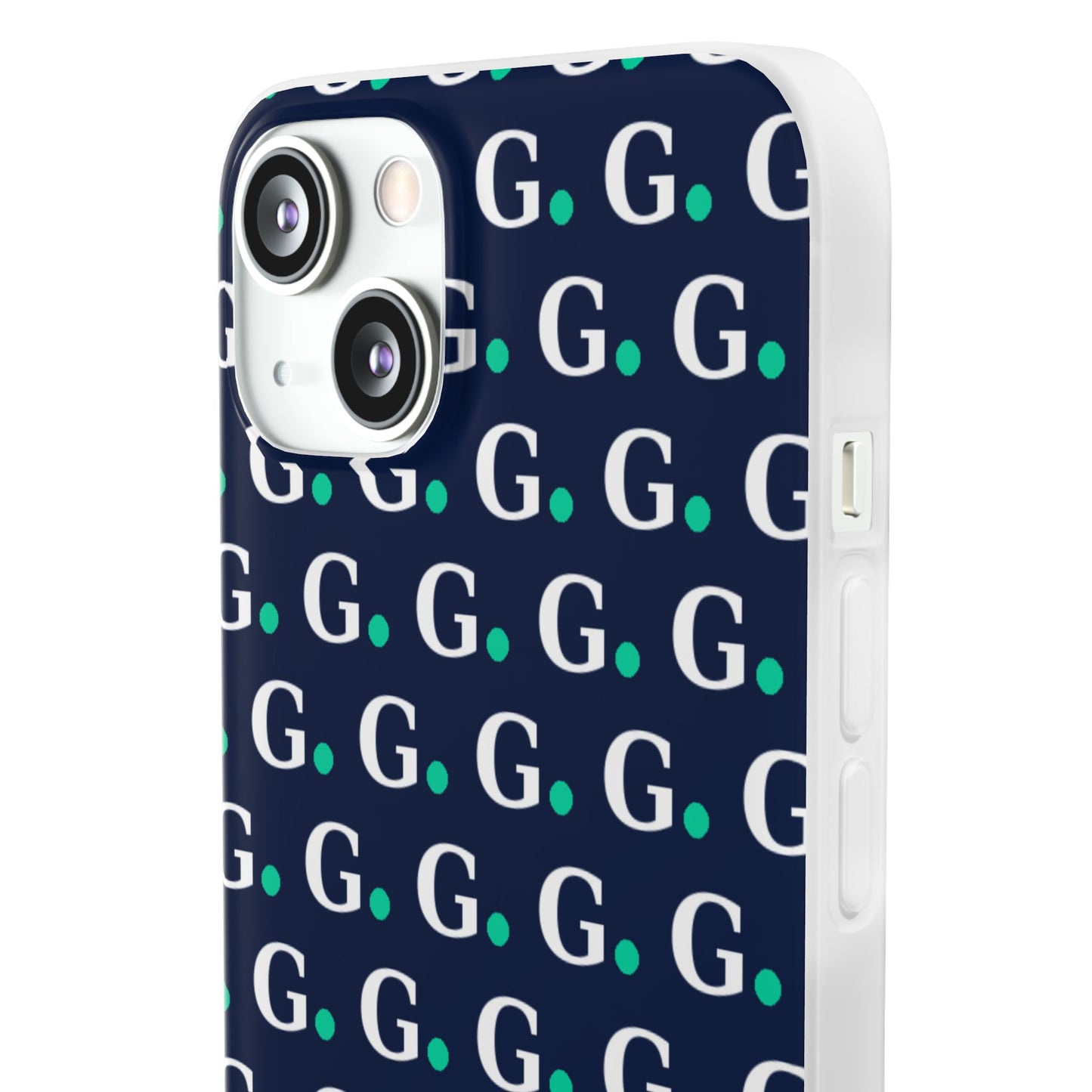 Monogram G Pattern Phone Case — Navy Repeat Initial Design