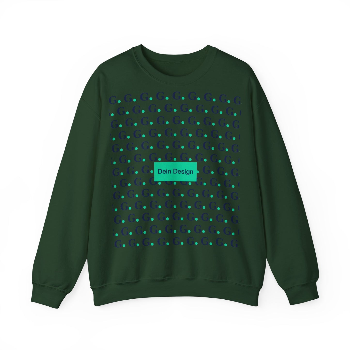 GG Pattern Crewneck Sweatshirt — Repeating "G." Logo Graphic