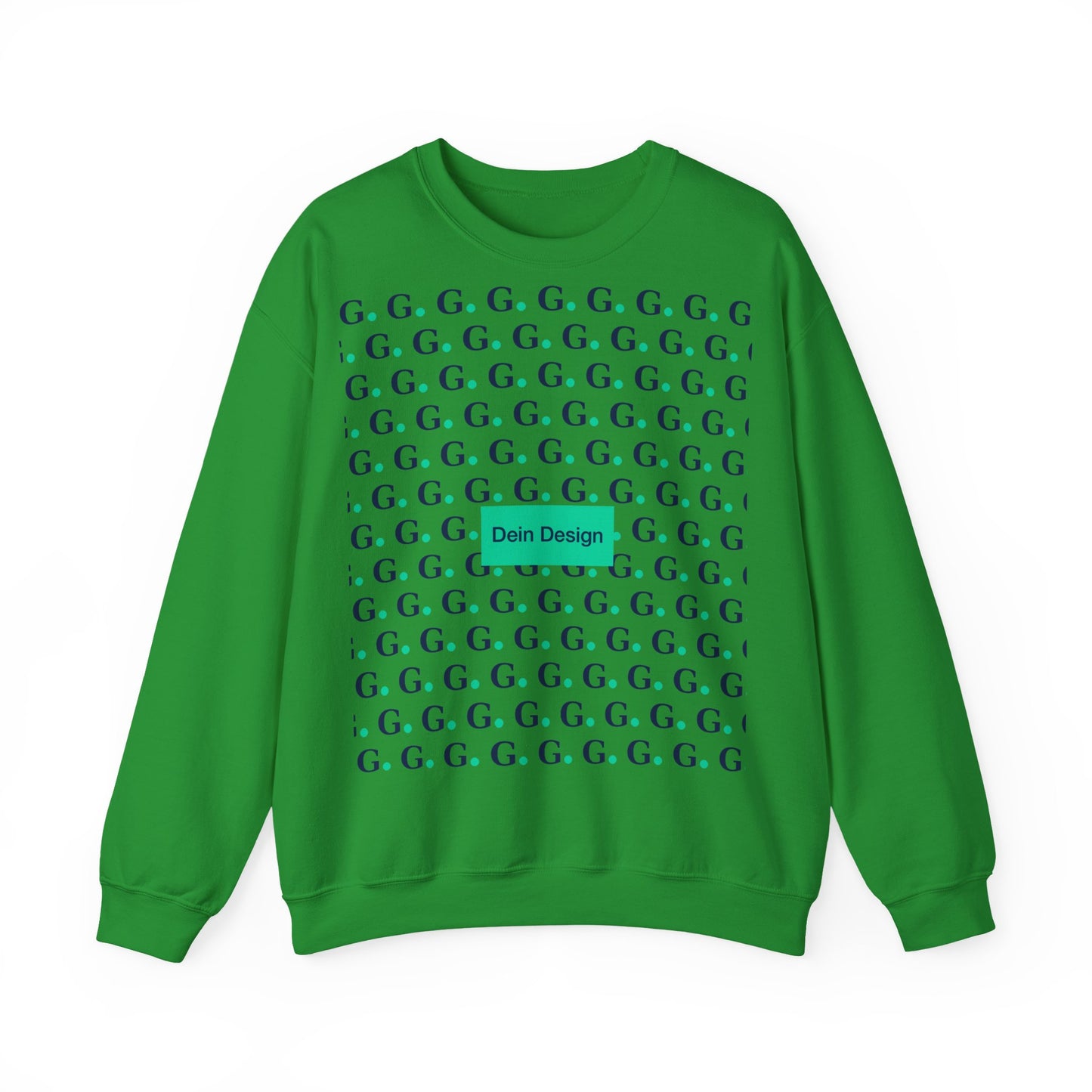 GG Pattern Crewneck Sweatshirt — Repeating "G." Logo Graphic