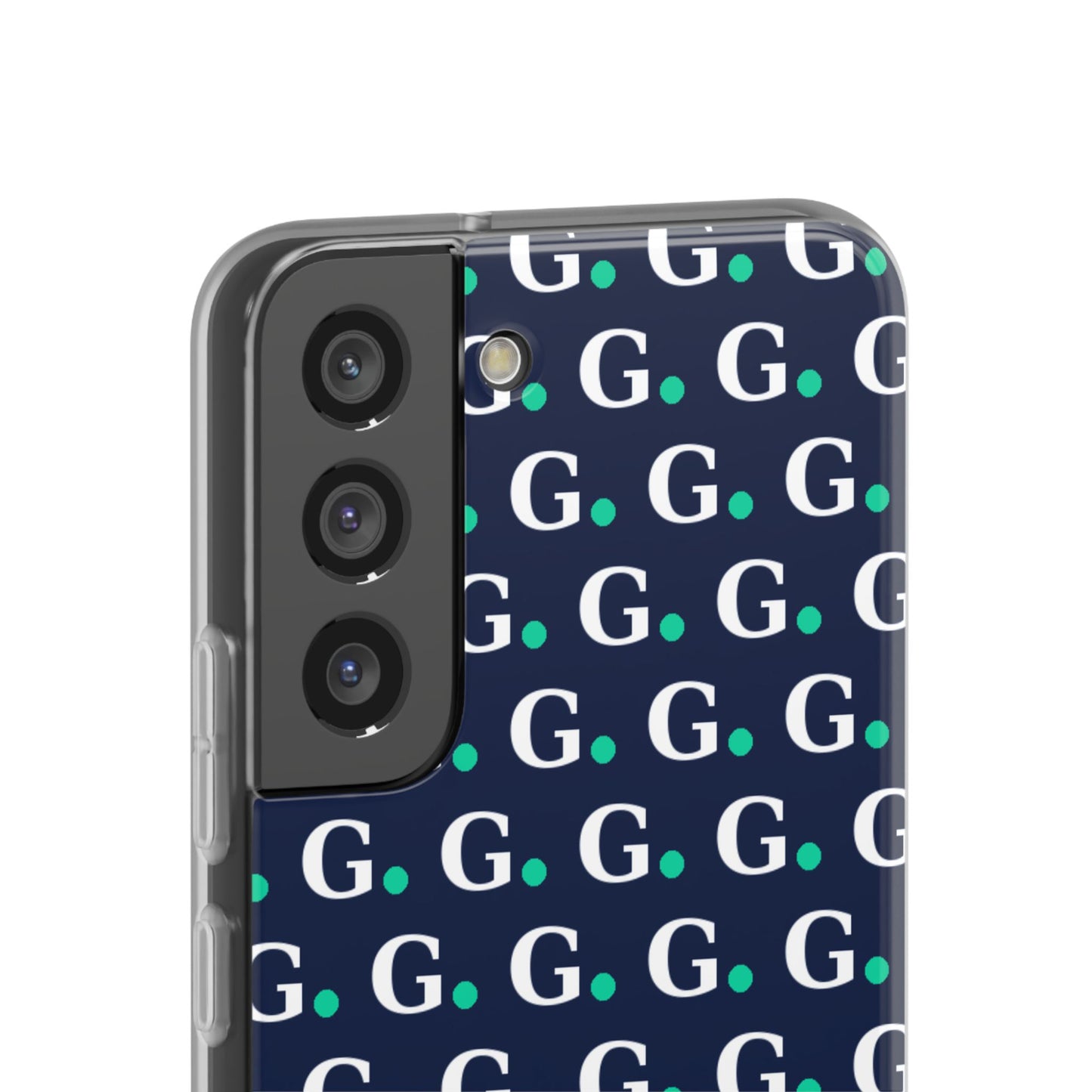 Monogram G Pattern Phone Case — Navy Repeat Initial Design
