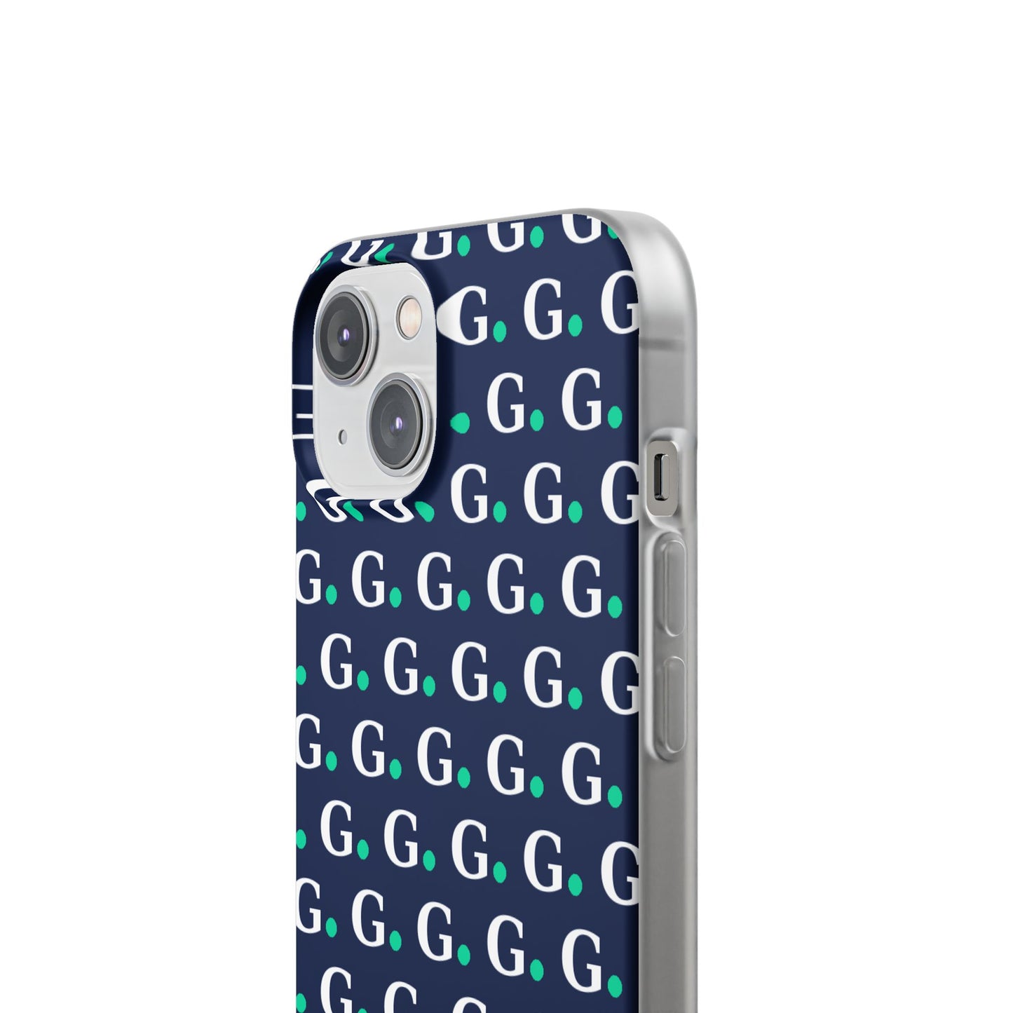 Monogram G Pattern Phone Case — Navy Repeat Initial Design