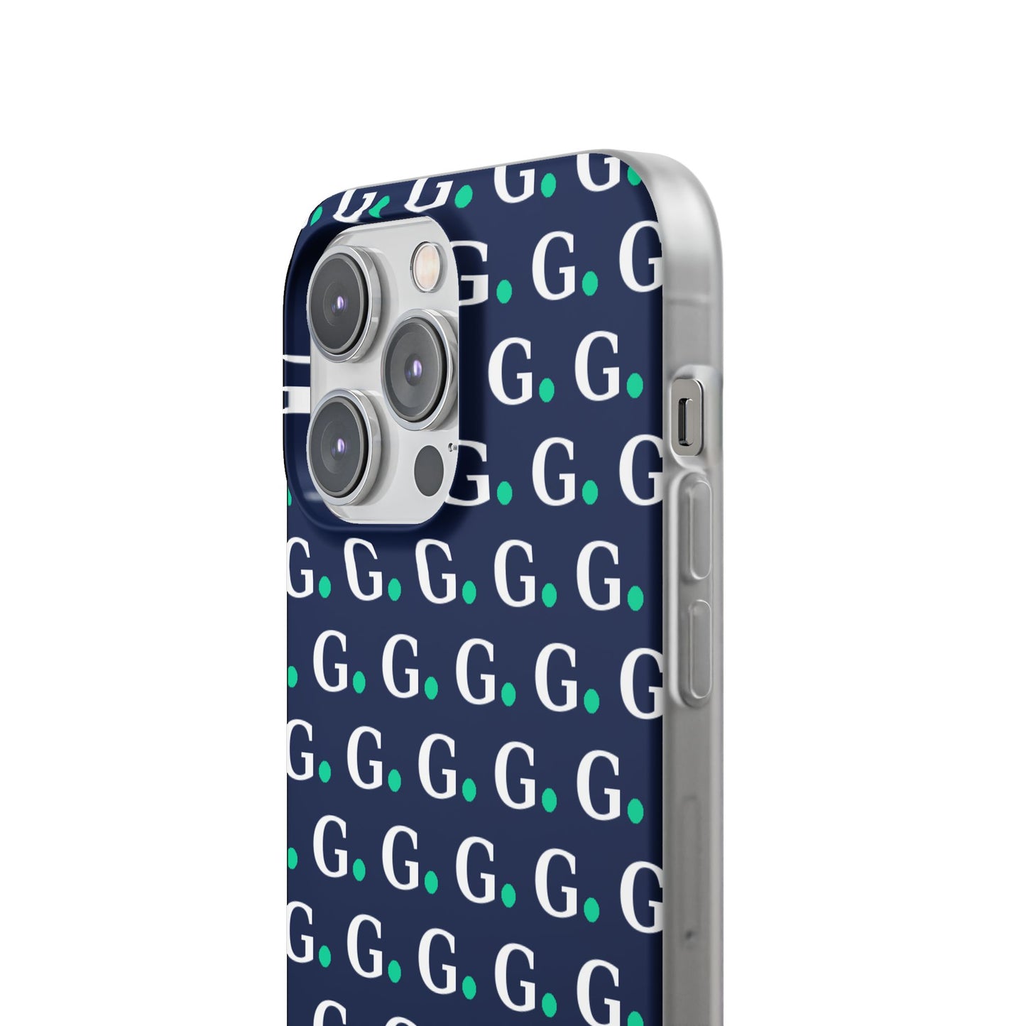 Monogram G Pattern Phone Case — Navy Repeat Initial Design