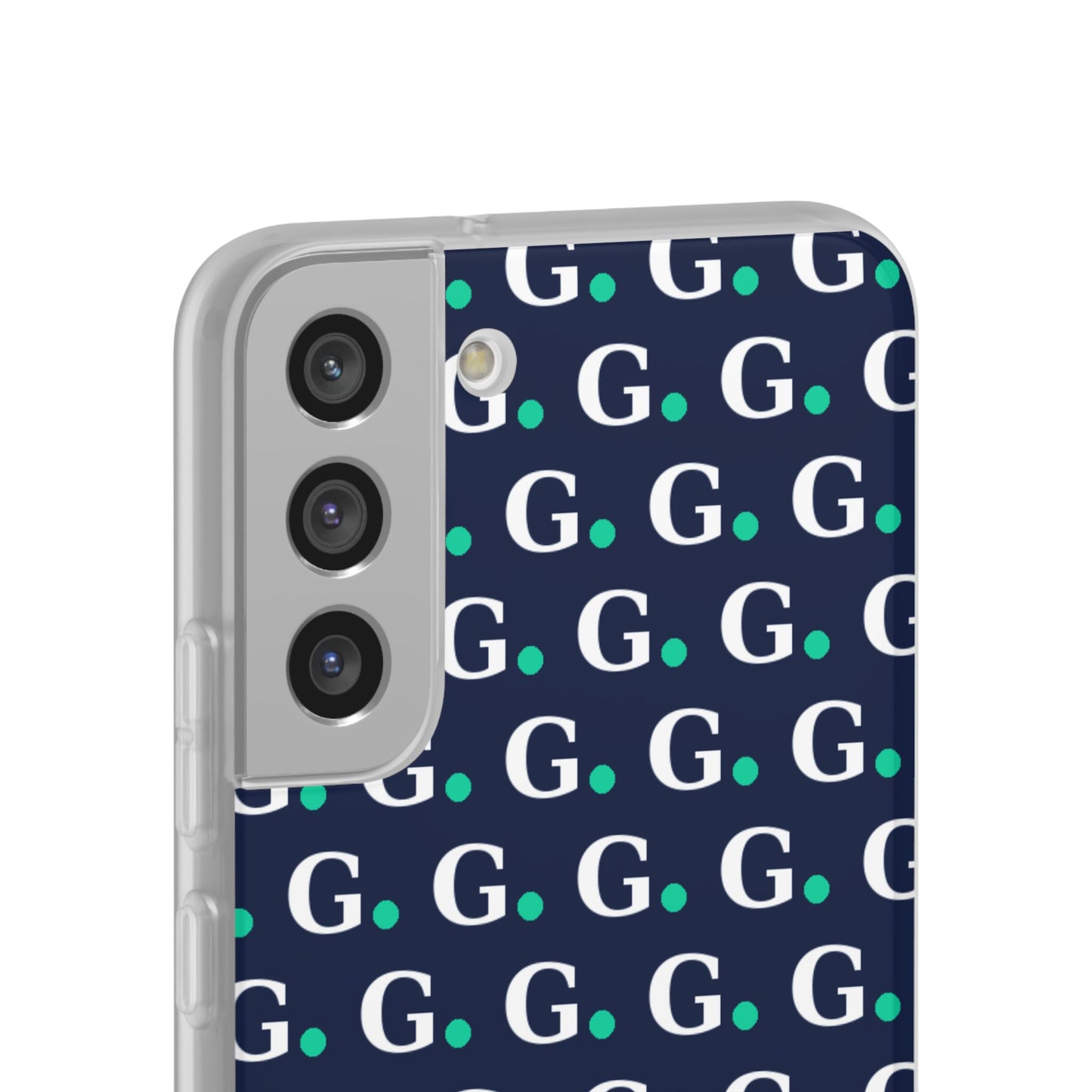 Monogram G Pattern Phone Case — Navy Repeat Initial Design