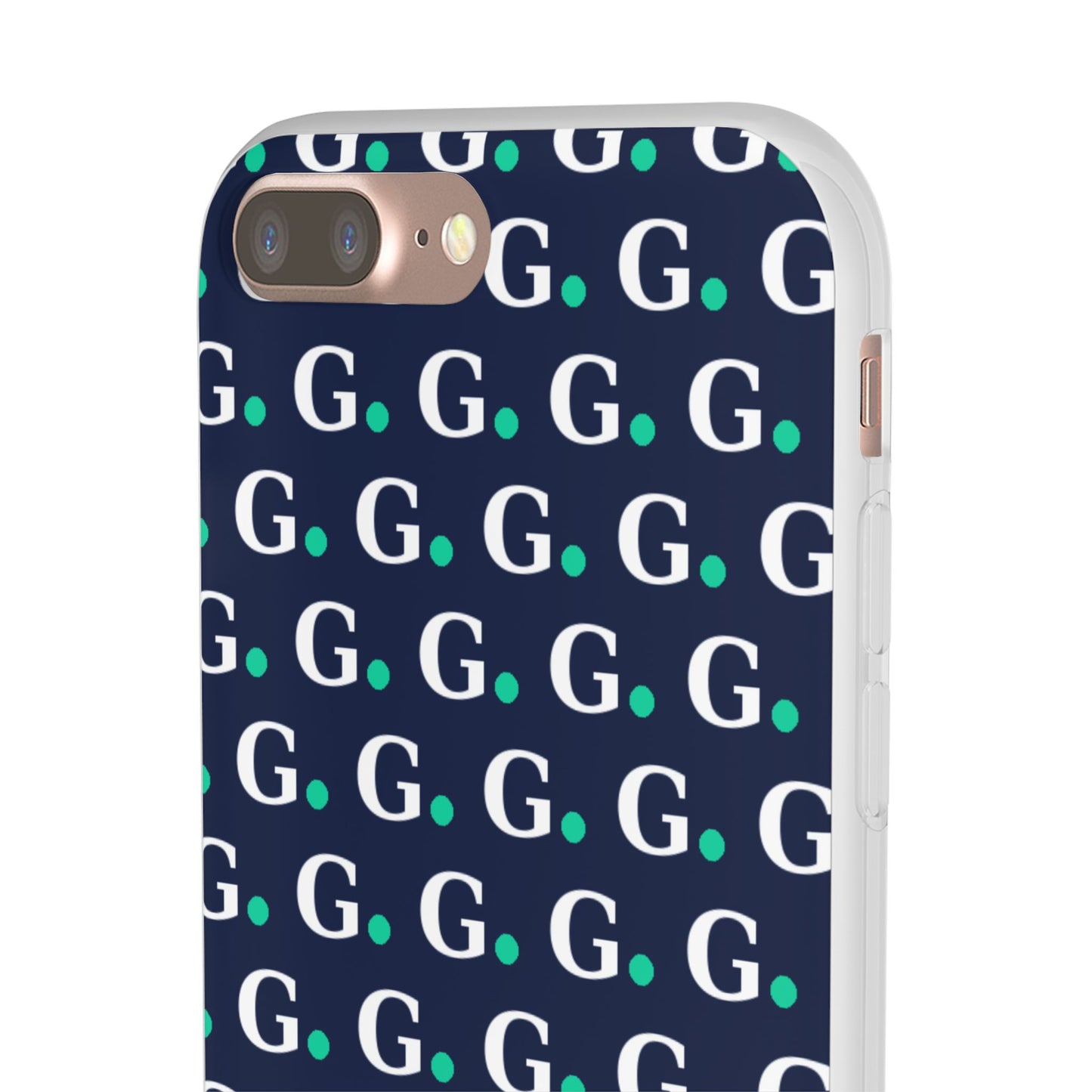Monogram G Pattern Phone Case — Navy Repeat Initial Design