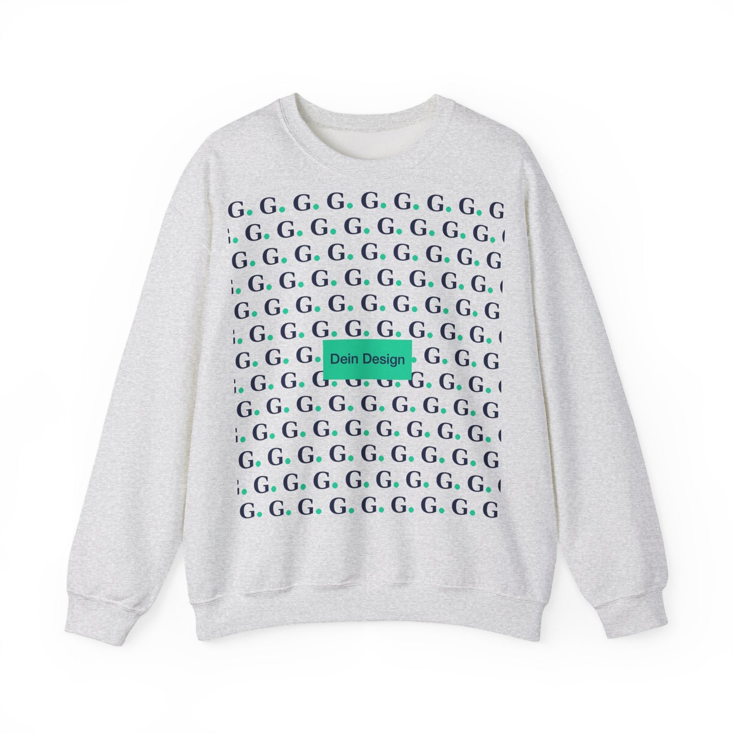 GG Pattern Crewneck Sweatshirt — Repeating "G." Logo Graphic