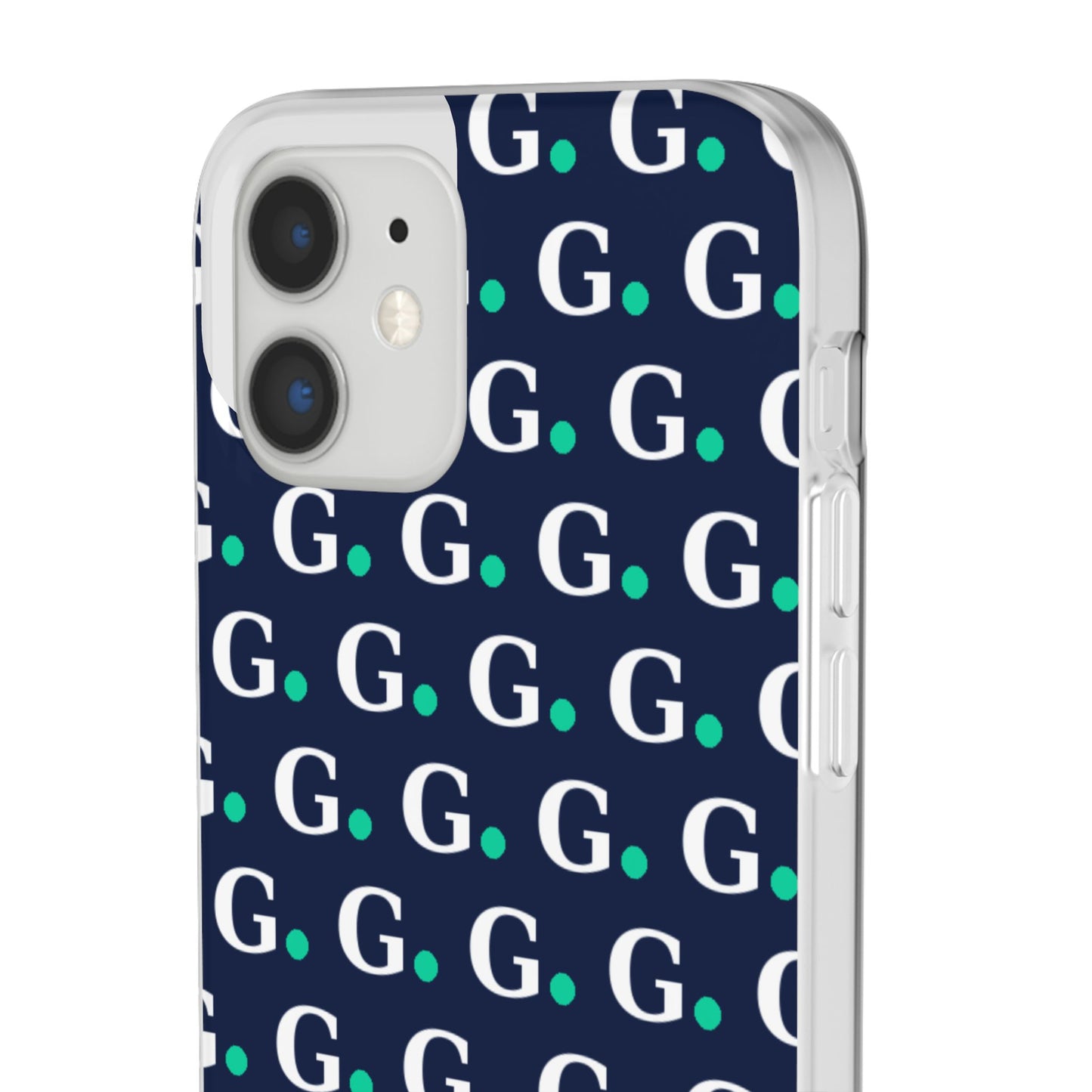 Monogram G Pattern Phone Case — Navy Repeat Initial Design