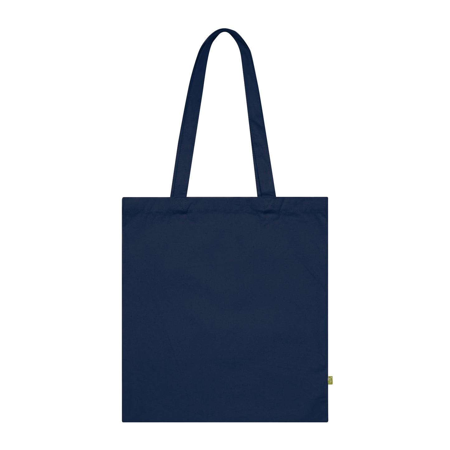 Monogram G Pattern Organic Cotton Tote Bag — Navy Eco Shopper