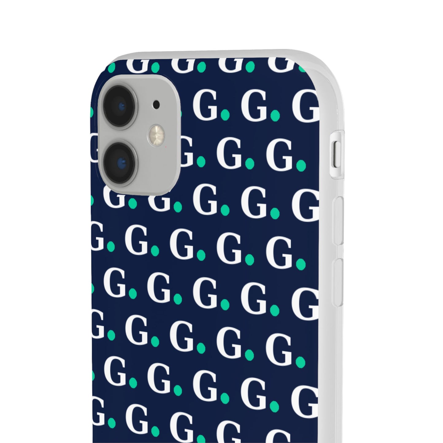 Monogram G Pattern Phone Case — Navy Repeat Initial Design