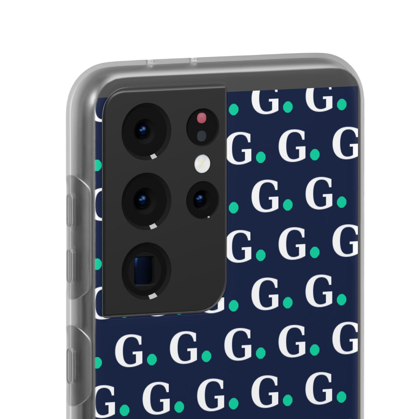 Monogram G Pattern Phone Case — Navy Repeat Initial Design