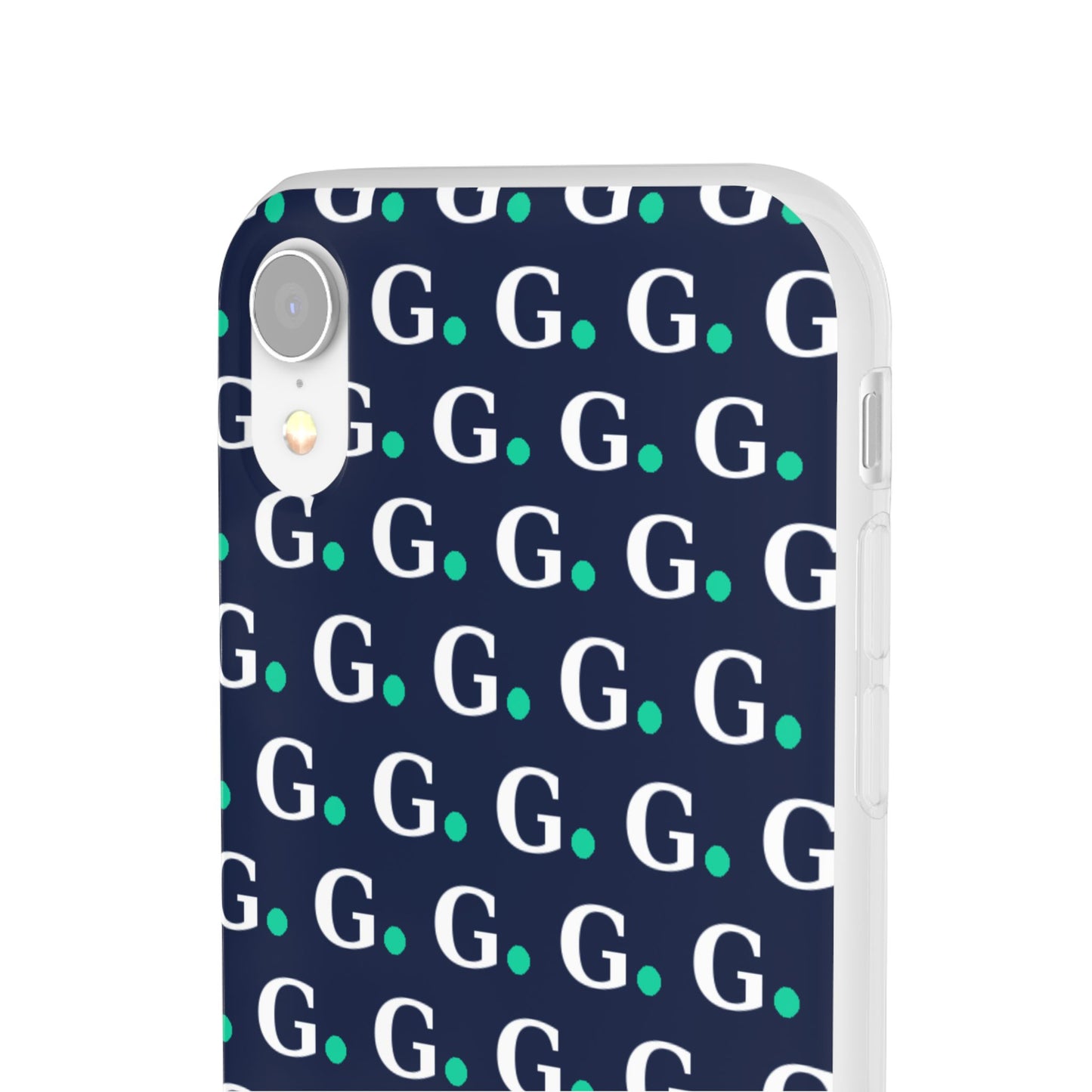 Monogram G Pattern Phone Case — Navy Repeat Initial Design