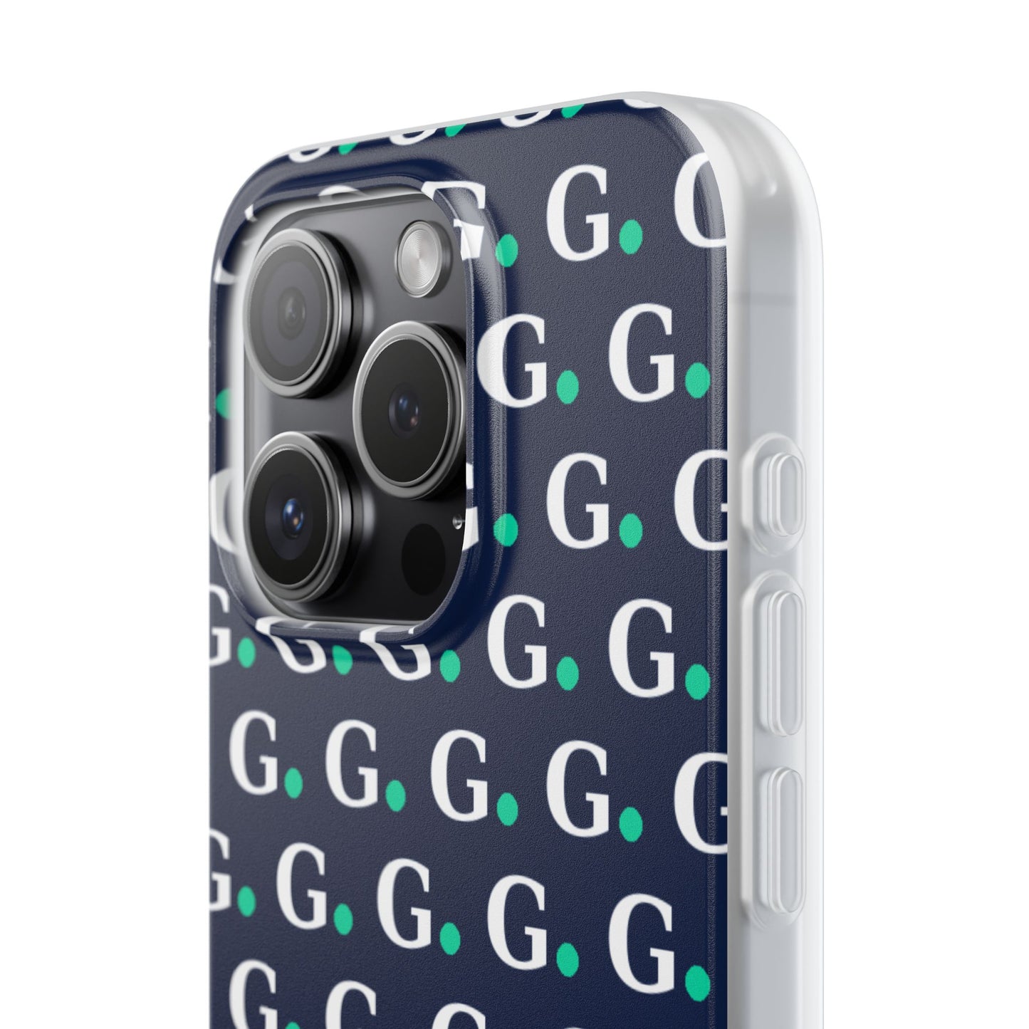 Monogram G Pattern Phone Case — Navy Repeat Initial Design