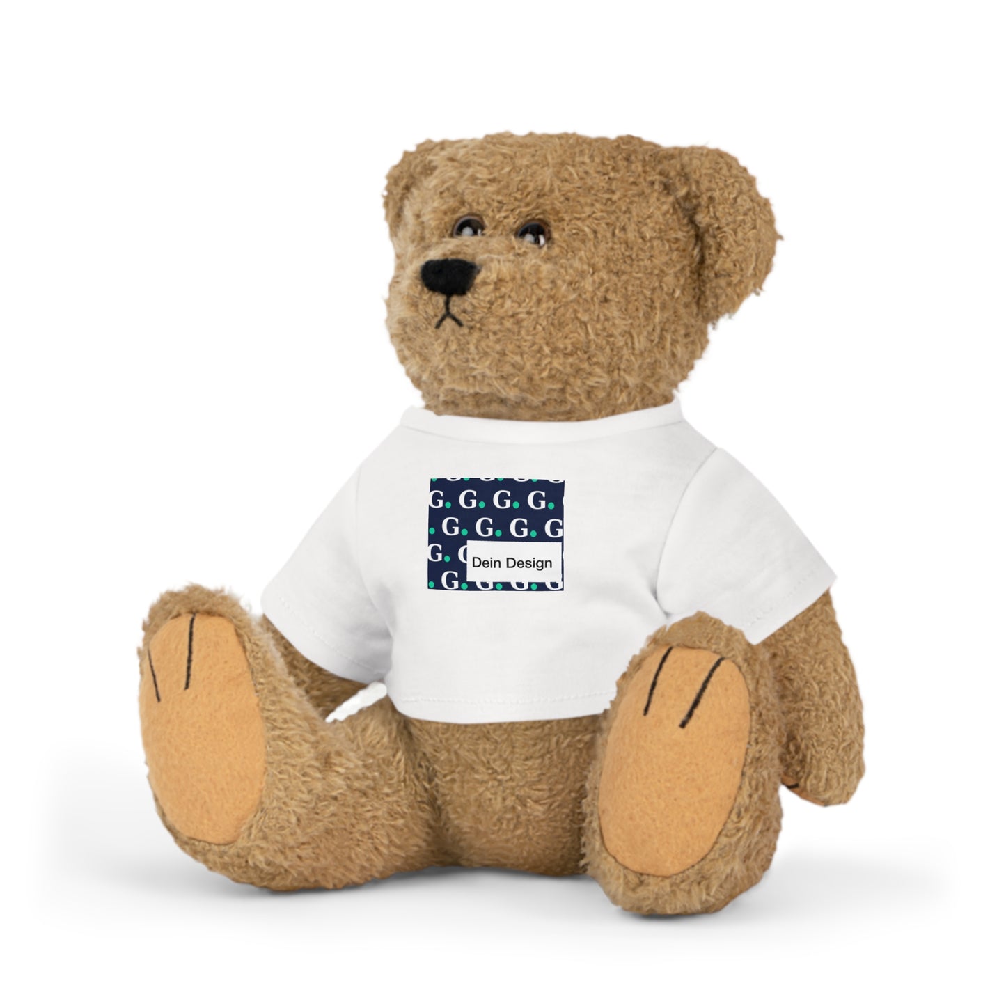 Personalized Teddy Bear with Custom T-Shirt — Cute Plush Gift for Kids & Newborns