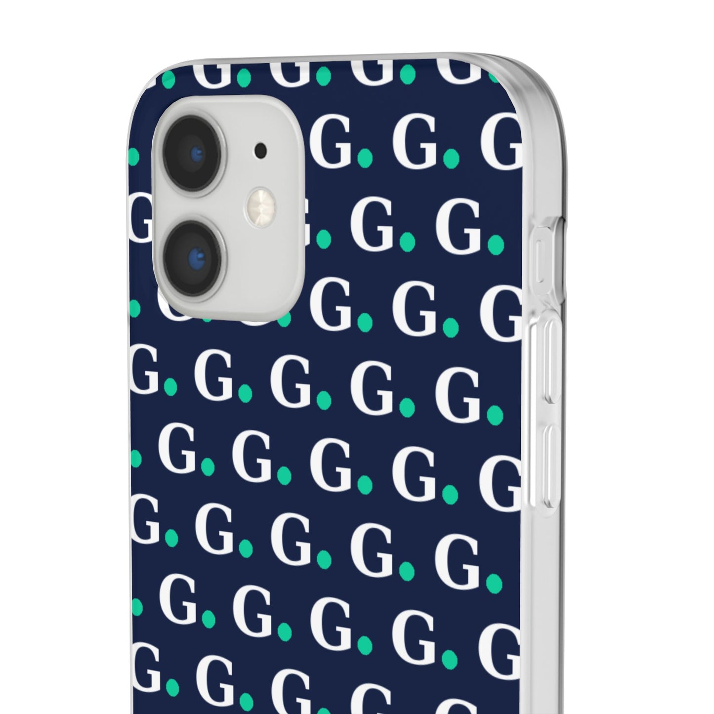 Monogram G Pattern Phone Case — Navy Repeat Initial Design