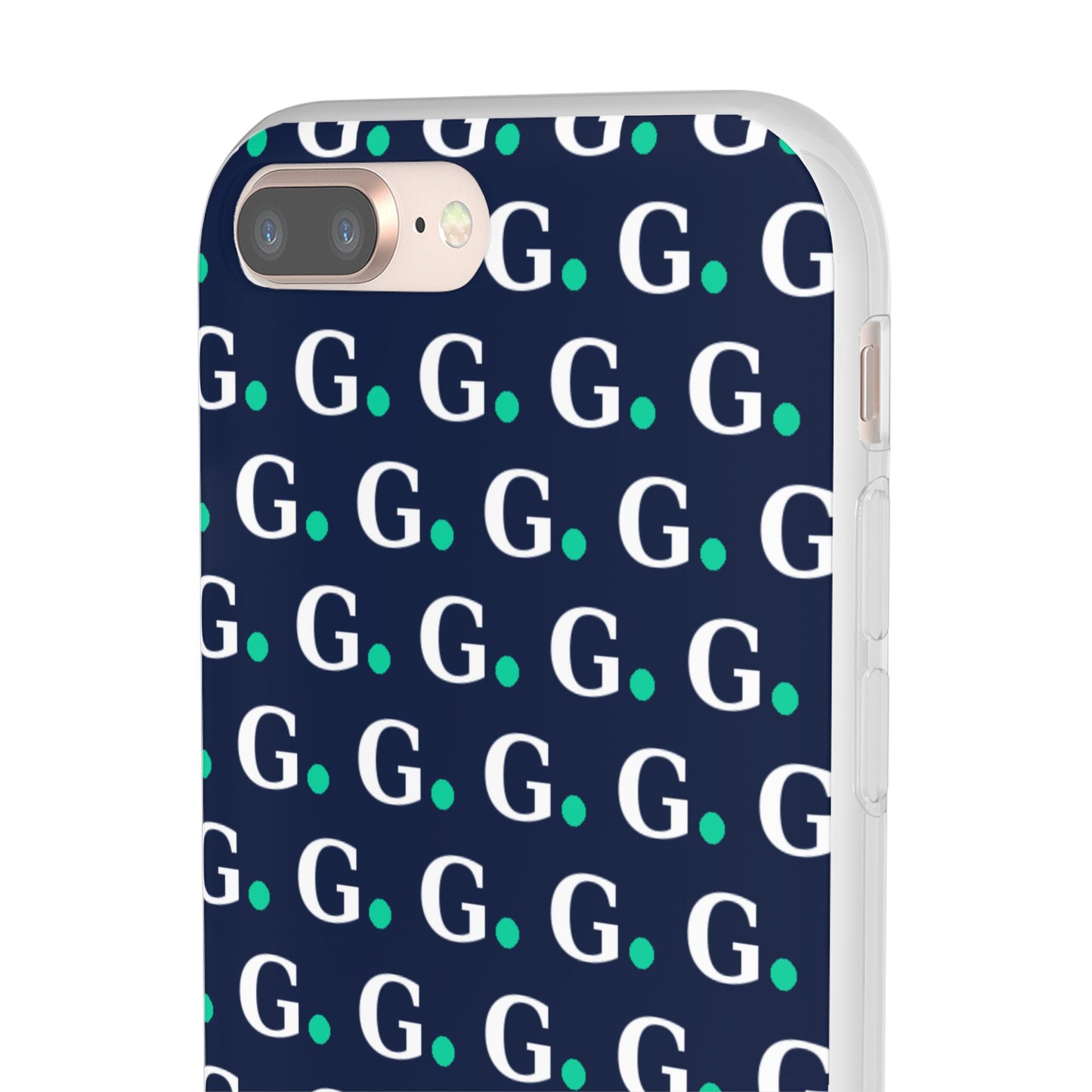 Monogram G Pattern Phone Case — Navy Repeat Initial Design