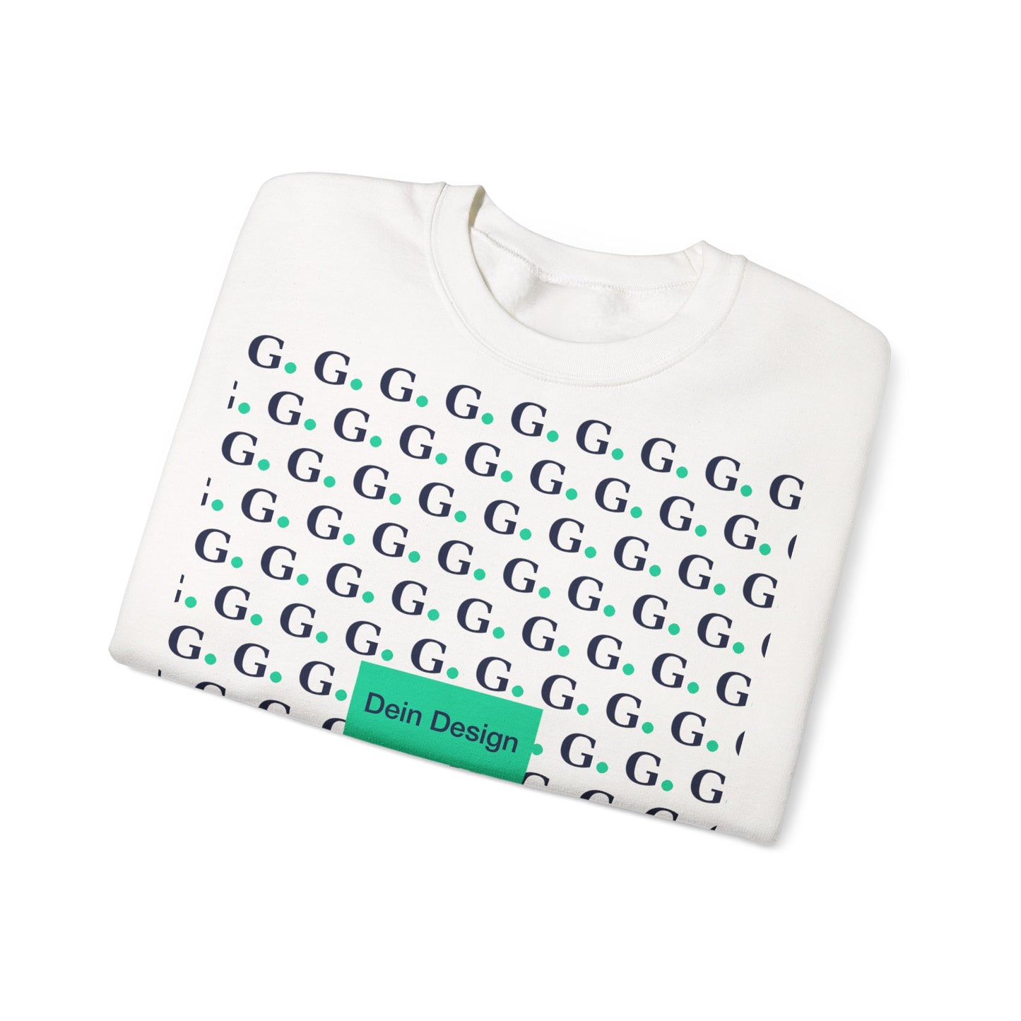 GG Pattern Crewneck Sweatshirt — Repeating "G." Logo Graphic