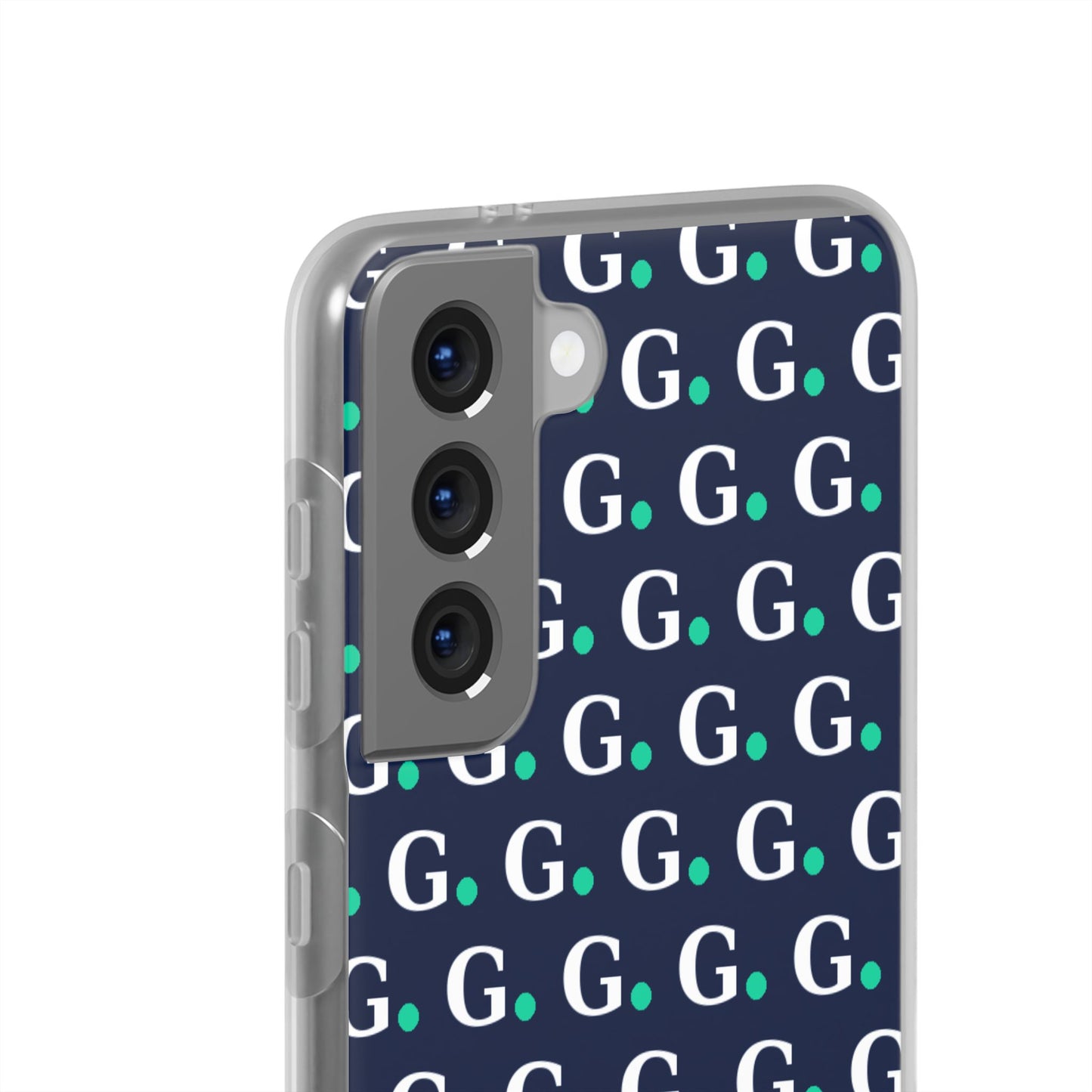 Monogram G Pattern Phone Case — Navy Repeat Initial Design