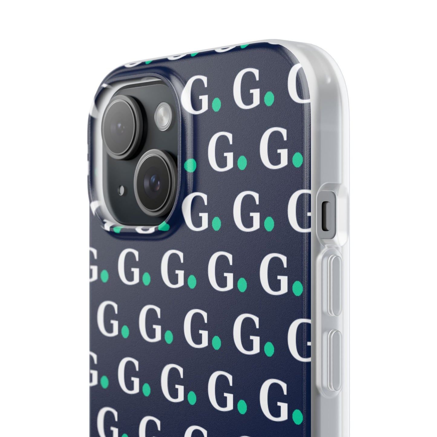Monogram G Pattern Phone Case — Navy Repeat Initial Design