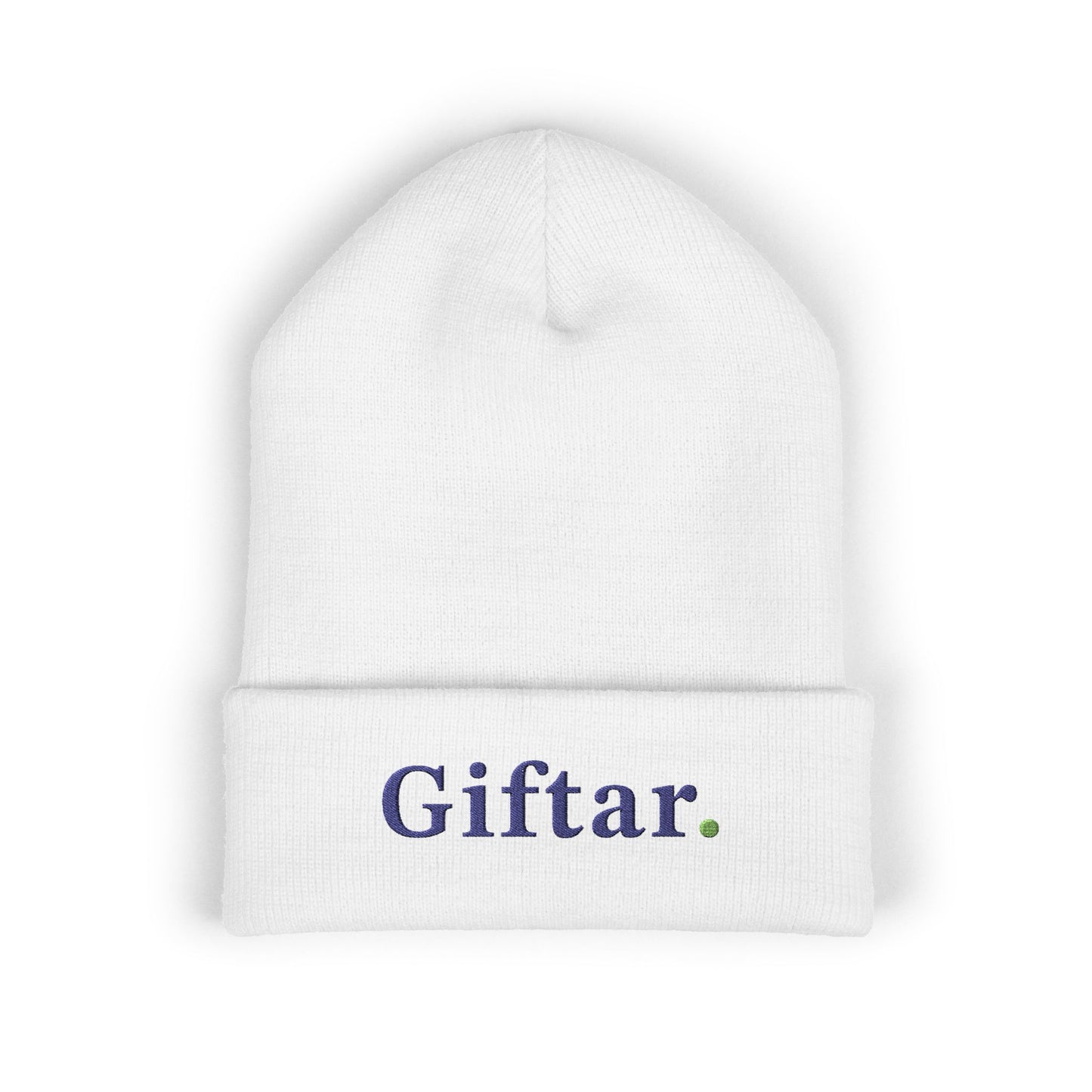 Giftar Embroidered Cuffed Beanie — Cozy Winter Knit Hat