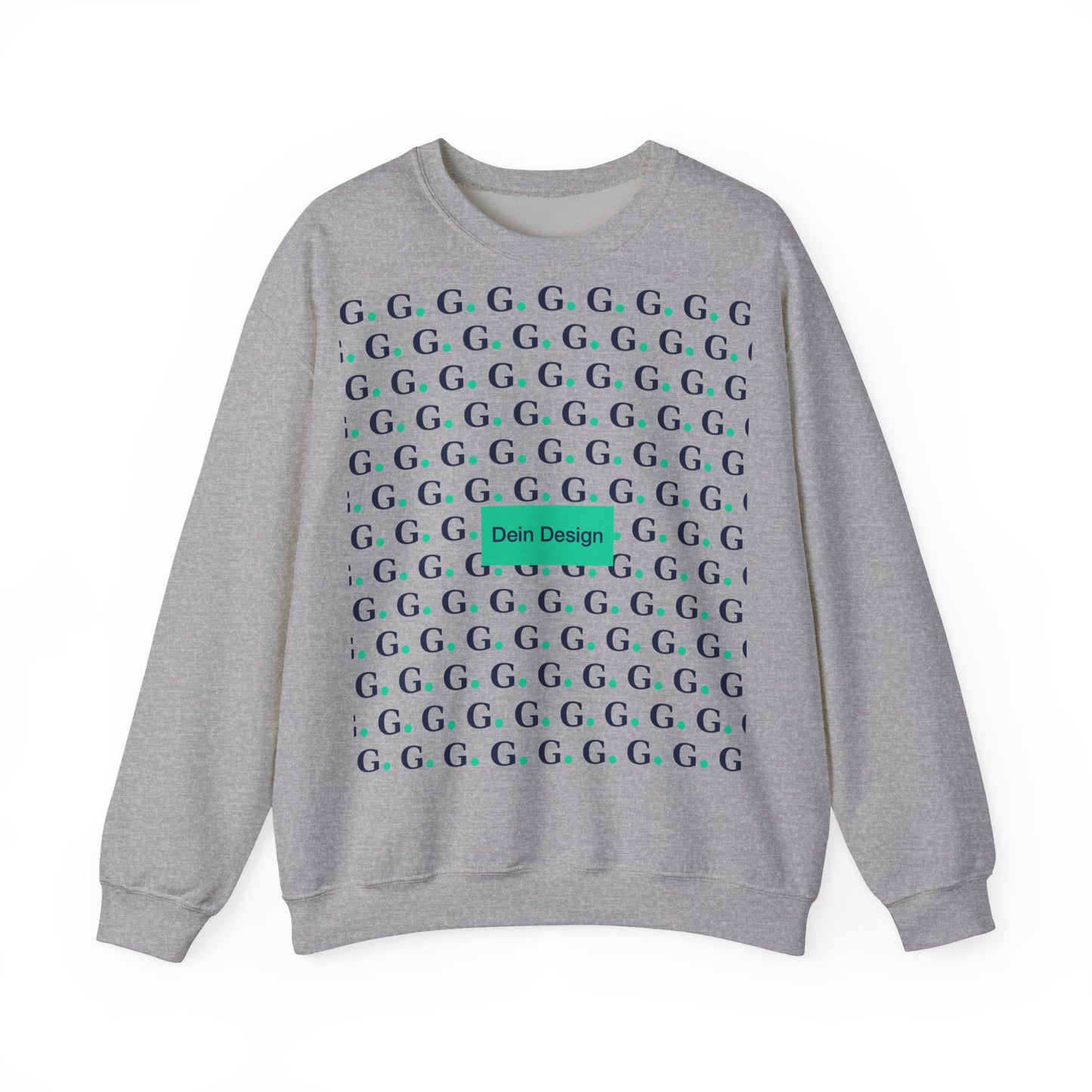 GG Pattern Crewneck Sweatshirt — Repeating "G." Logo Graphic
