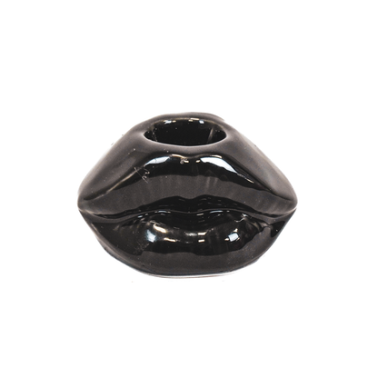 Stylischer Lippen-Kerzenhalter