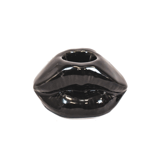 Stylischer Lippen-Kerzenhalter