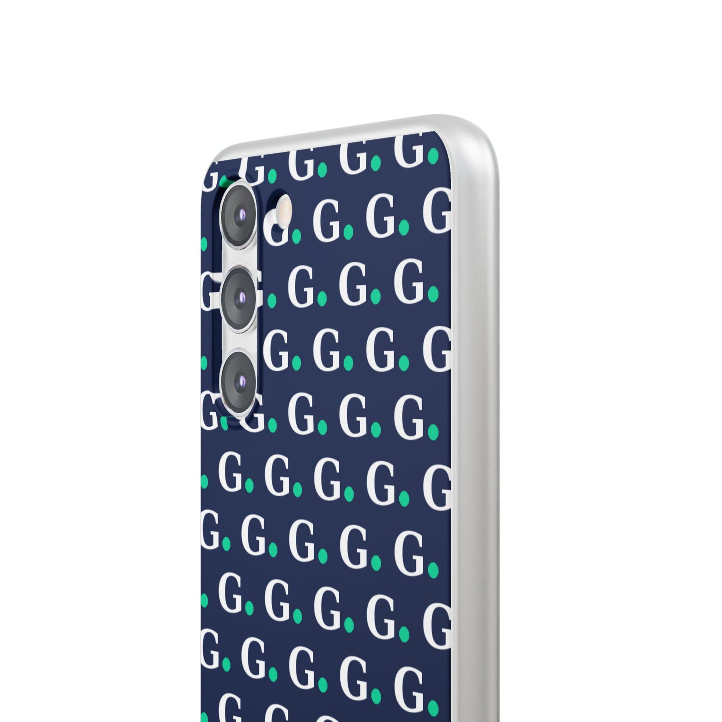 Monogram G Pattern Phone Case — Navy Repeat Initial Design