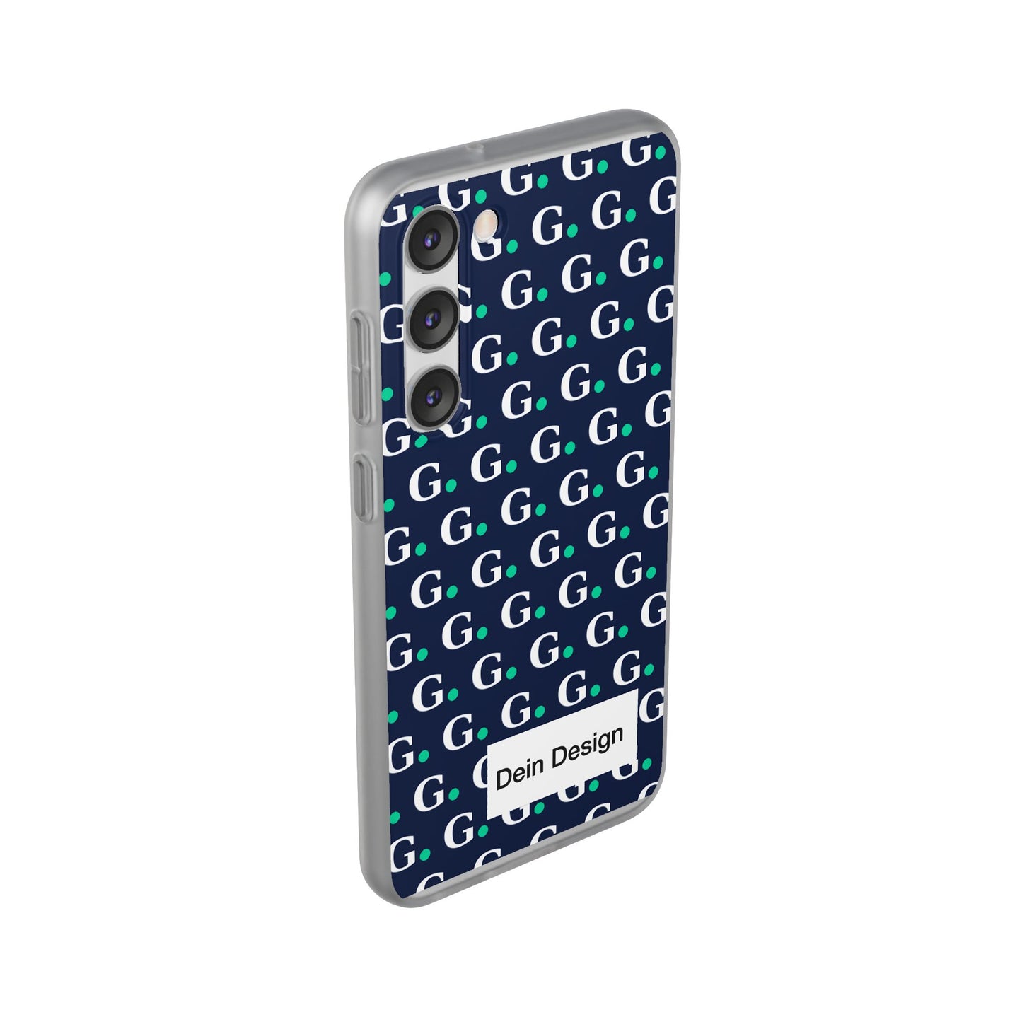 Monogram G Pattern Phone Case — Navy Repeat Initial Design