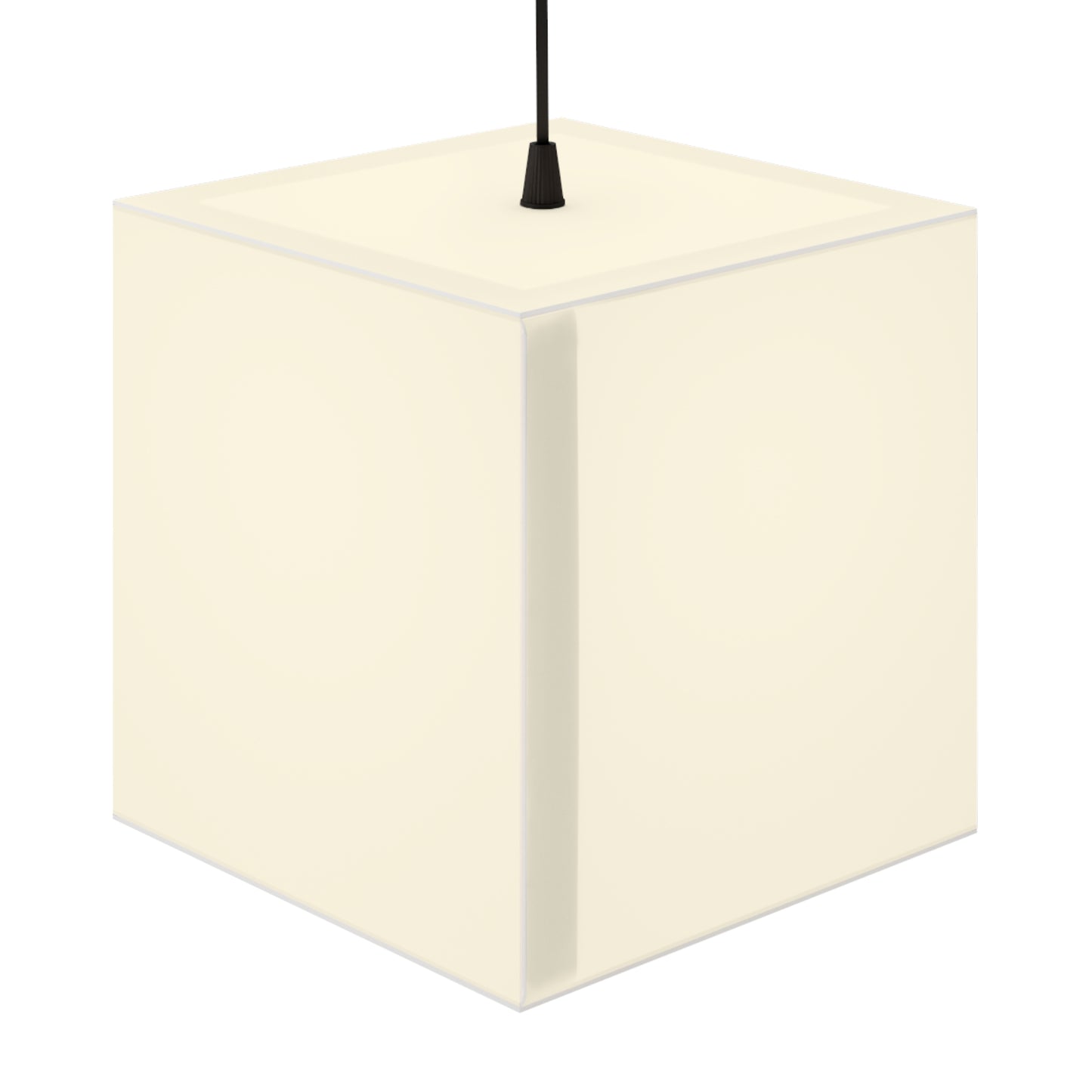 Custom Light Cube Lamp — Minimal Hanging Cube Lamp with "Dein Logo hier" Branding