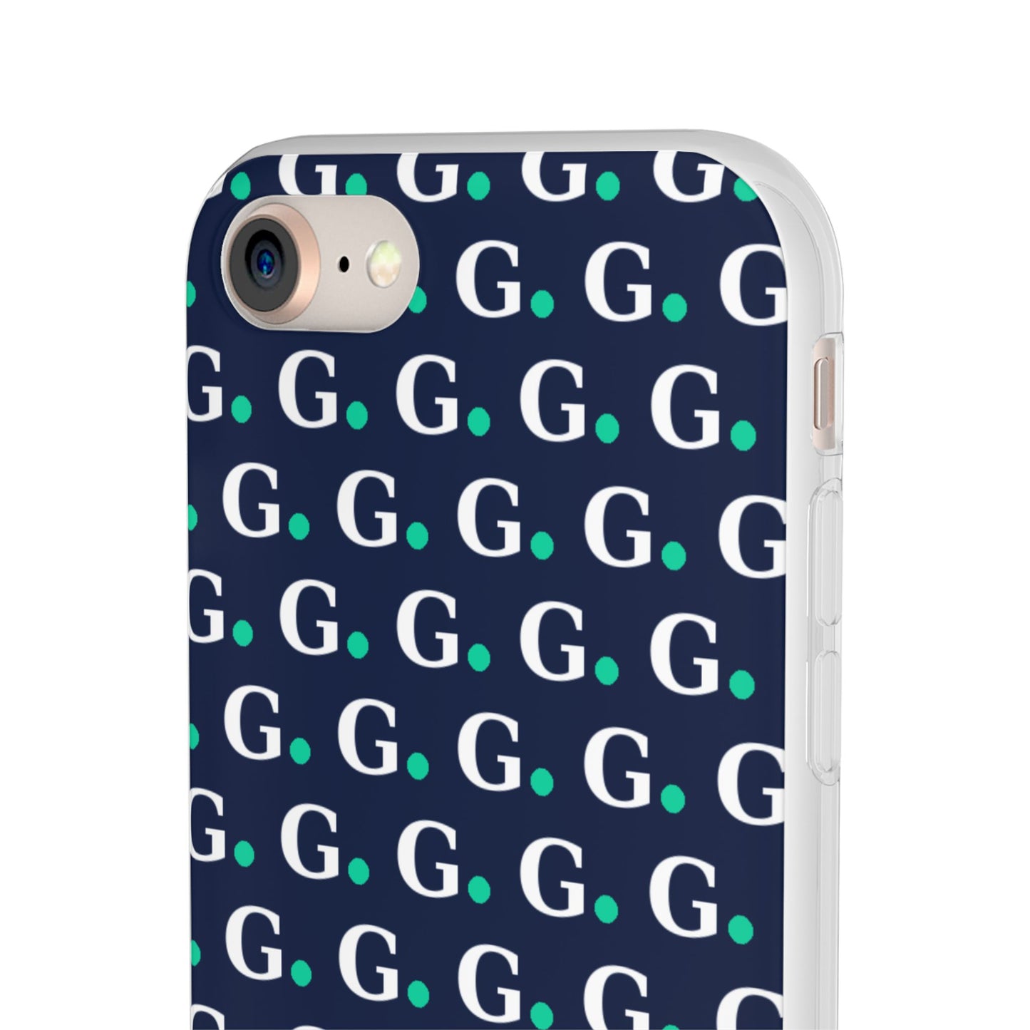 Monogram G Pattern Phone Case — Navy Repeat Initial Design