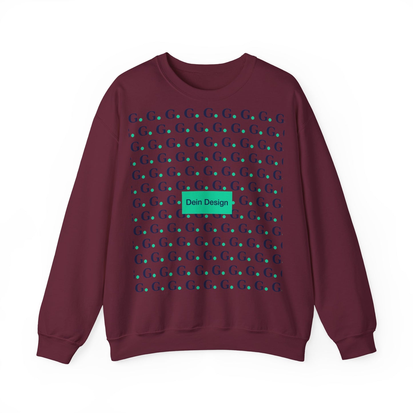 GG Pattern Crewneck Sweatshirt — Repeating "G." Logo Graphic