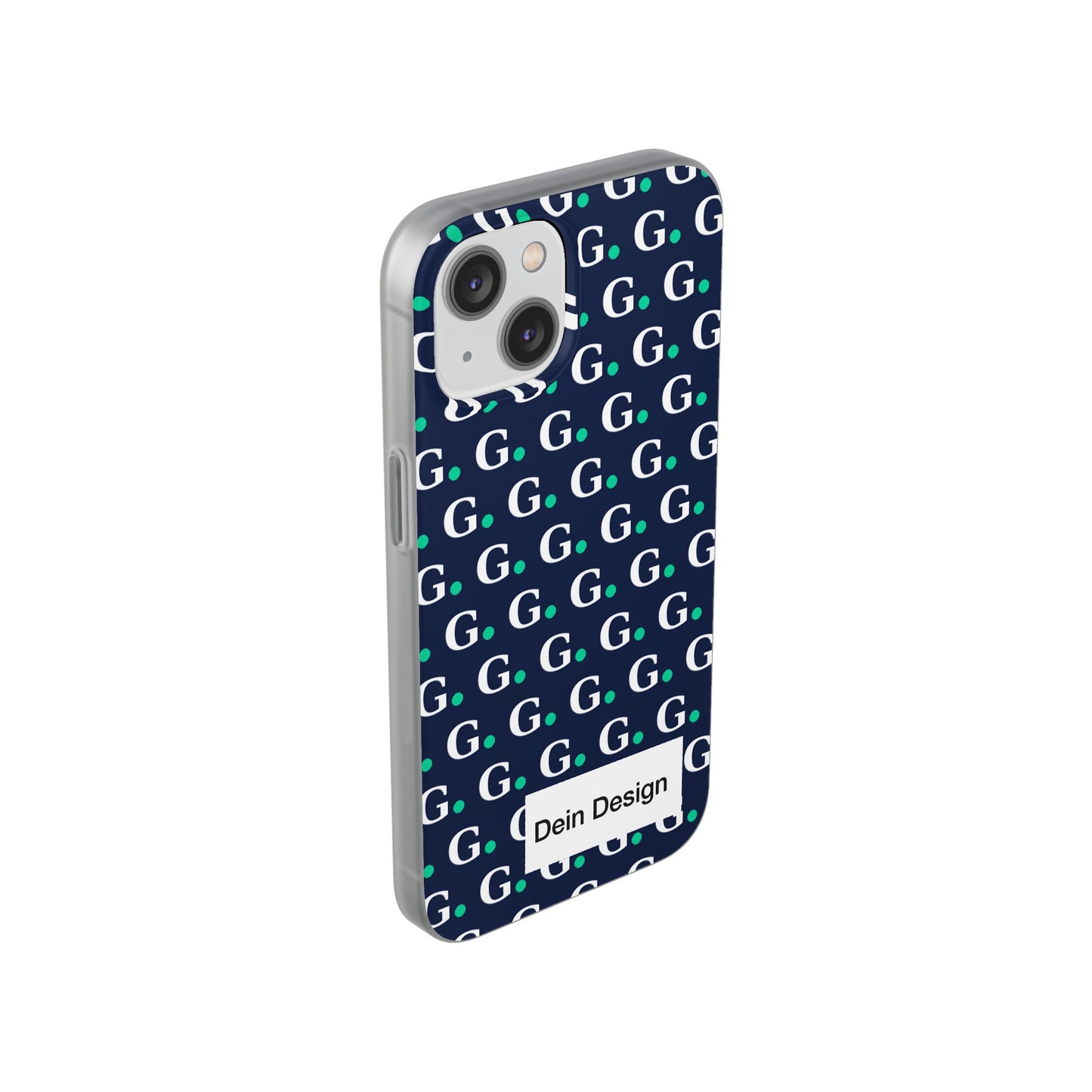 Monogram G Pattern Phone Case — Navy Repeat Initial Design