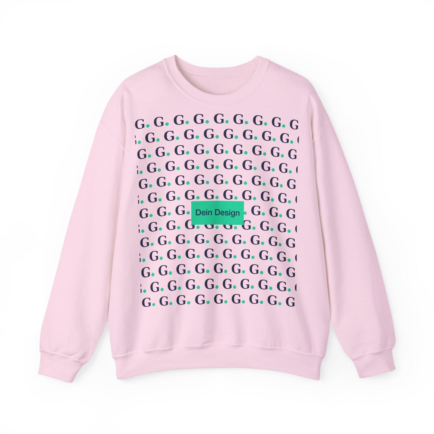 GG Pattern Crewneck Sweatshirt — Repeating "G." Logo Graphic