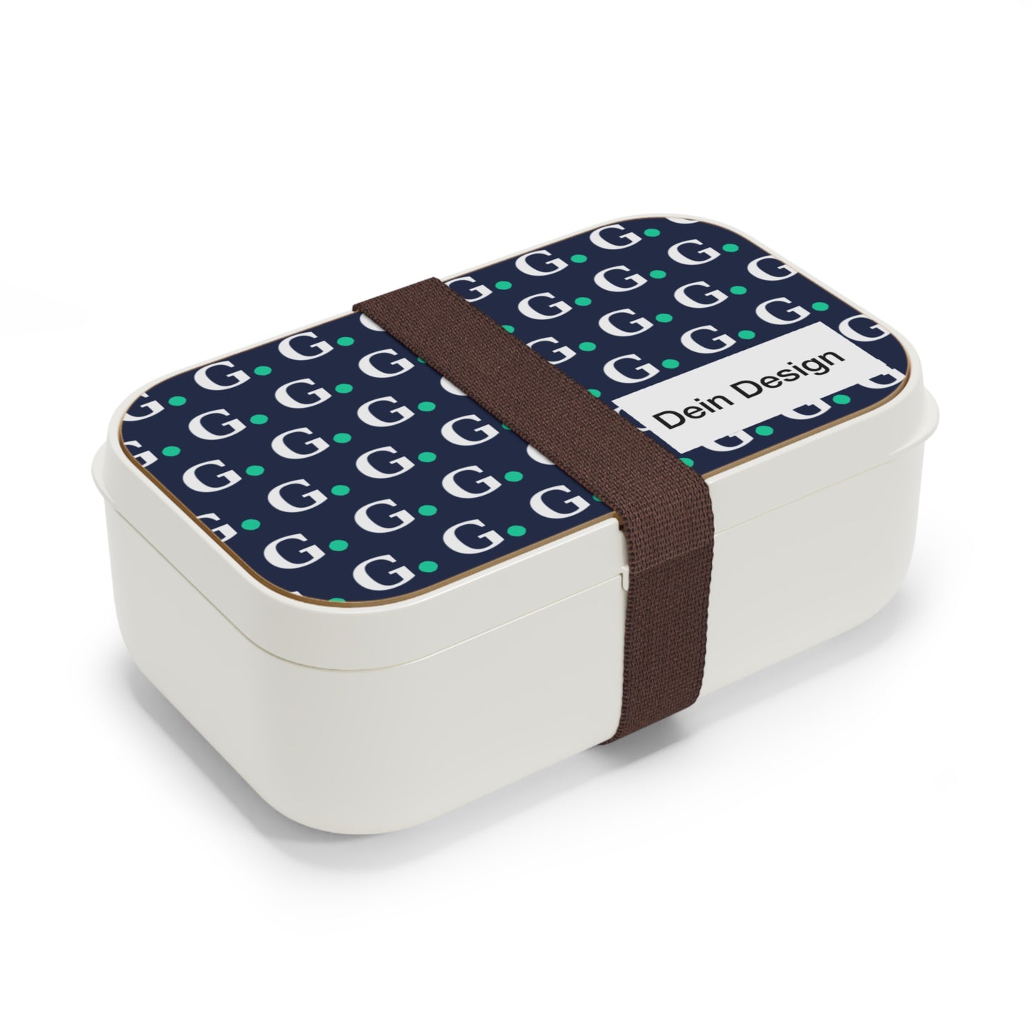 Monogram G Pattern Bento Lunch Box — Personalized Office & School Food Container