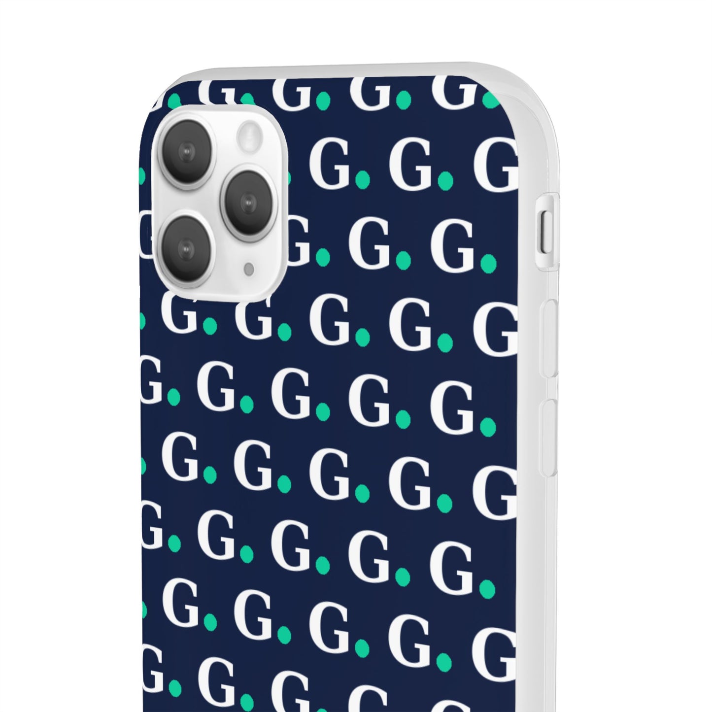 Monogram G Pattern Phone Case — Navy Repeat Initial Design