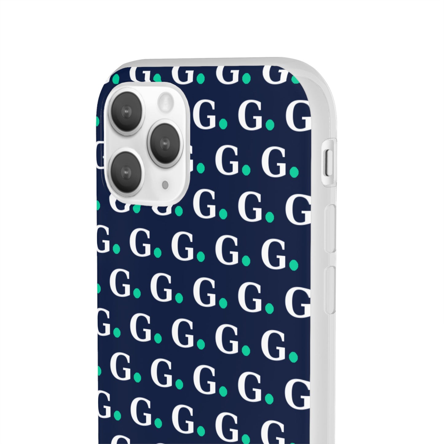 Monogram G Pattern Phone Case — Navy Repeat Initial Design