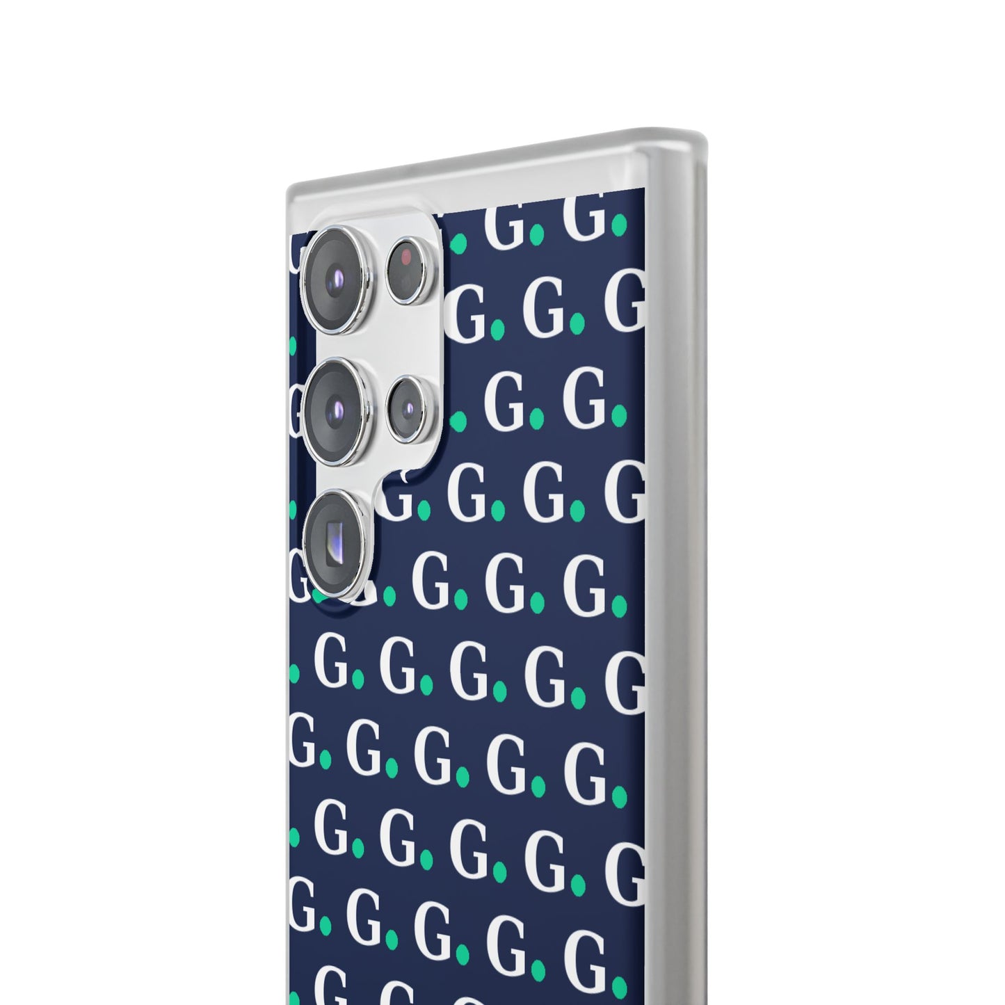 Monogram G Pattern Phone Case — Navy Repeat Initial Design