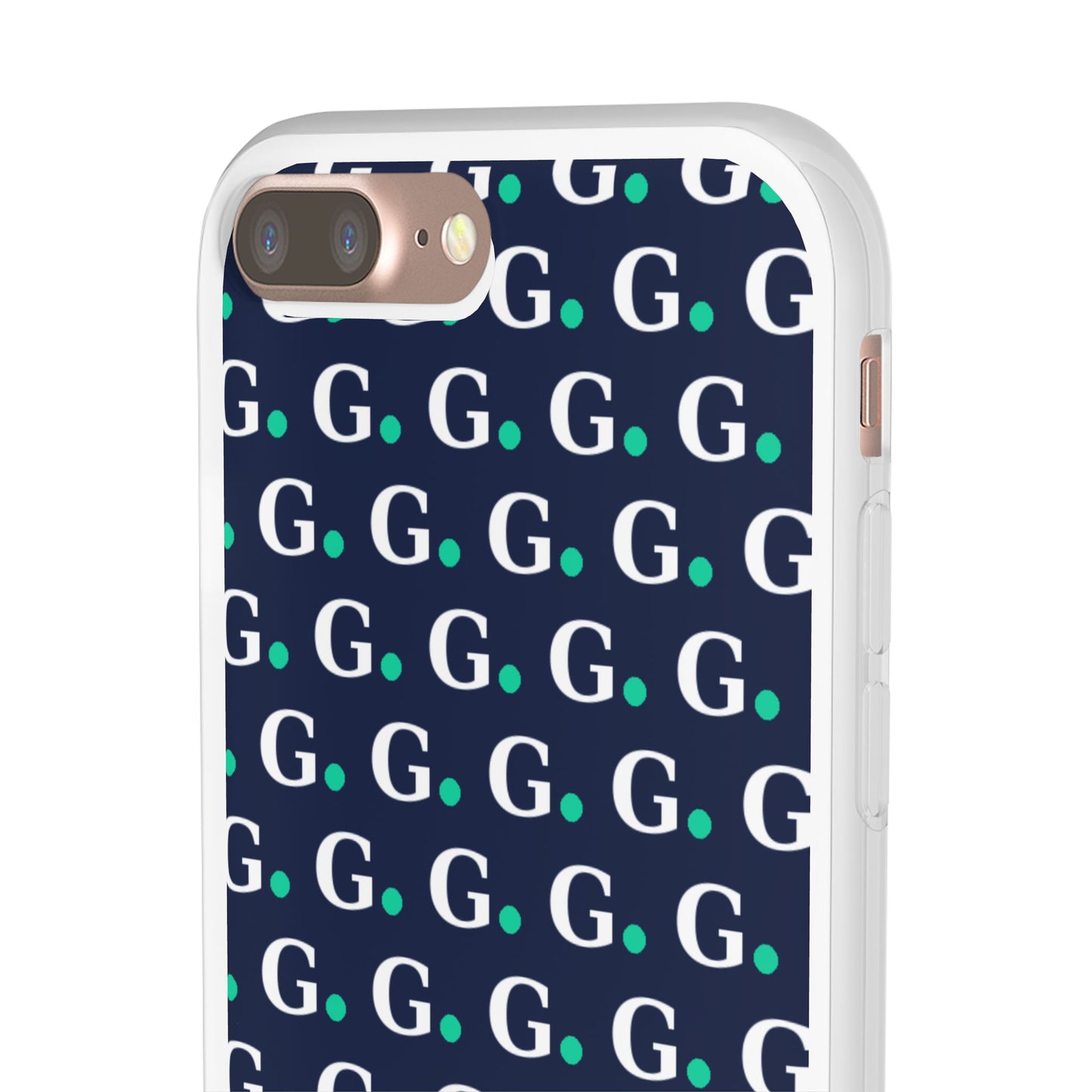 Monogram G Pattern Phone Case — Navy Repeat Initial Design