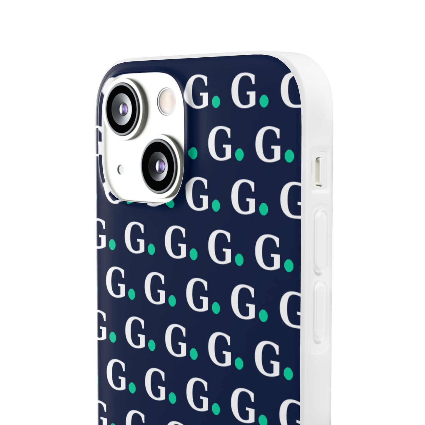 Monogram G Pattern Phone Case — Navy Repeat Initial Design