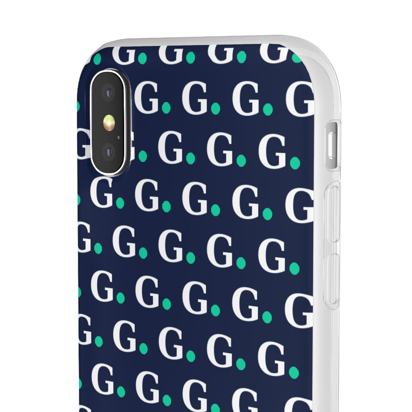 Monogram G Pattern Phone Case — Navy Repeat Initial Design