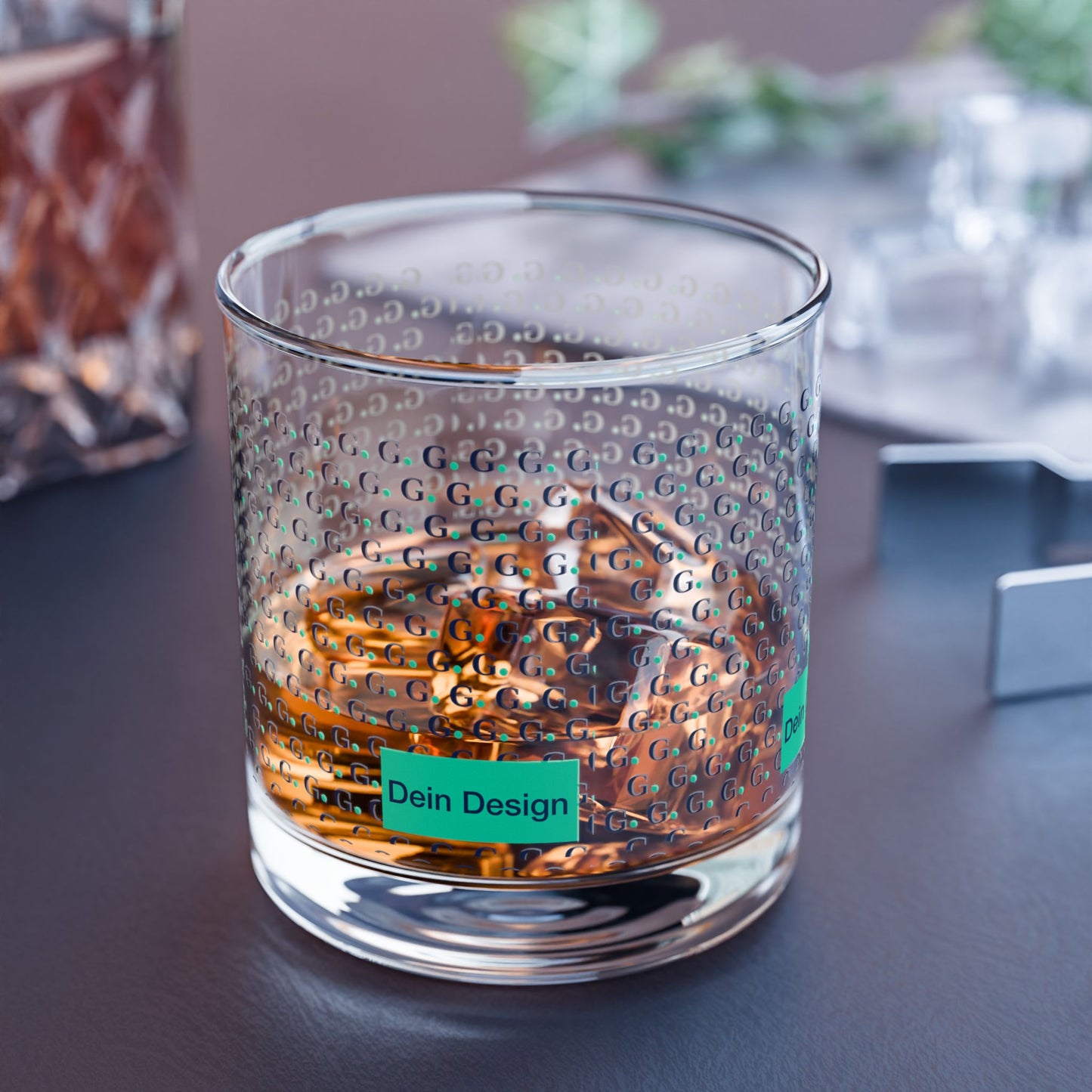 10oz Textured Rocks Glass — Dotted Bubble Design Lowball for Whiskey & Cocktails