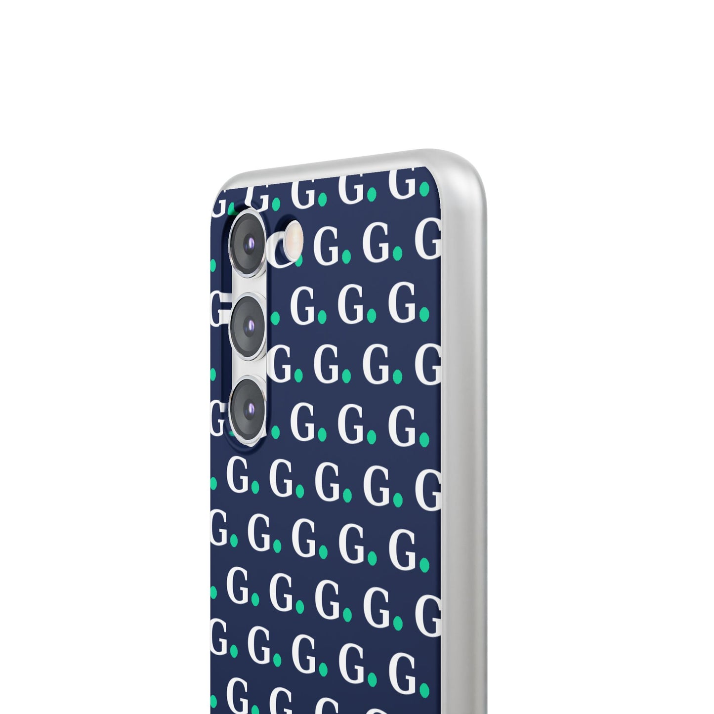 Monogram G Pattern Phone Case — Navy Repeat Initial Design